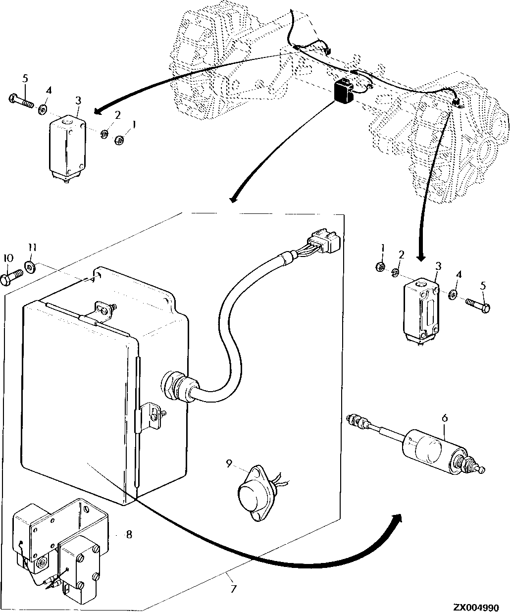 LEVELING CONTROL BOX AND END SWITCHES, LEVELING SYSTEM