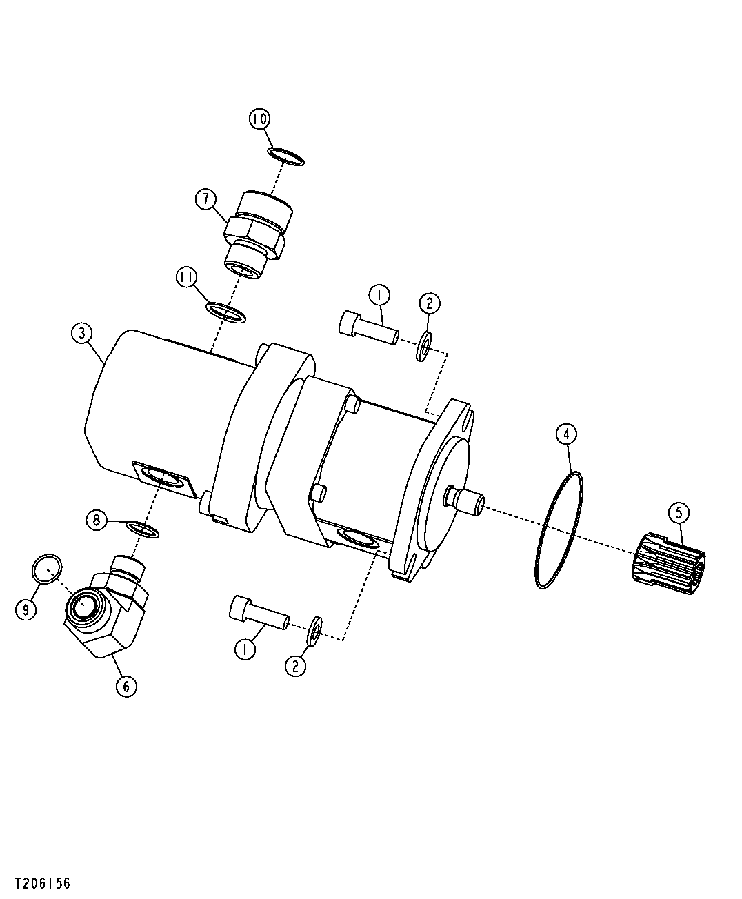 DIFFERENTIAL LOCK AND HYDRAULIC OIL COOLING PUMP (DD)