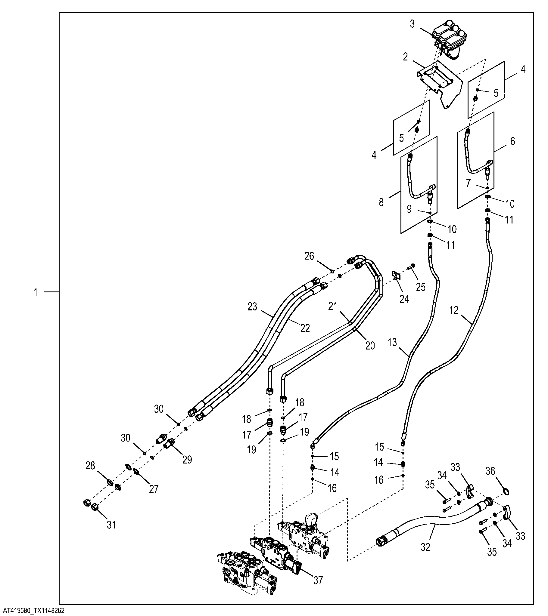 2-Lever to 3-Lever Pilot Controller Conversion Kit, Z-Bar