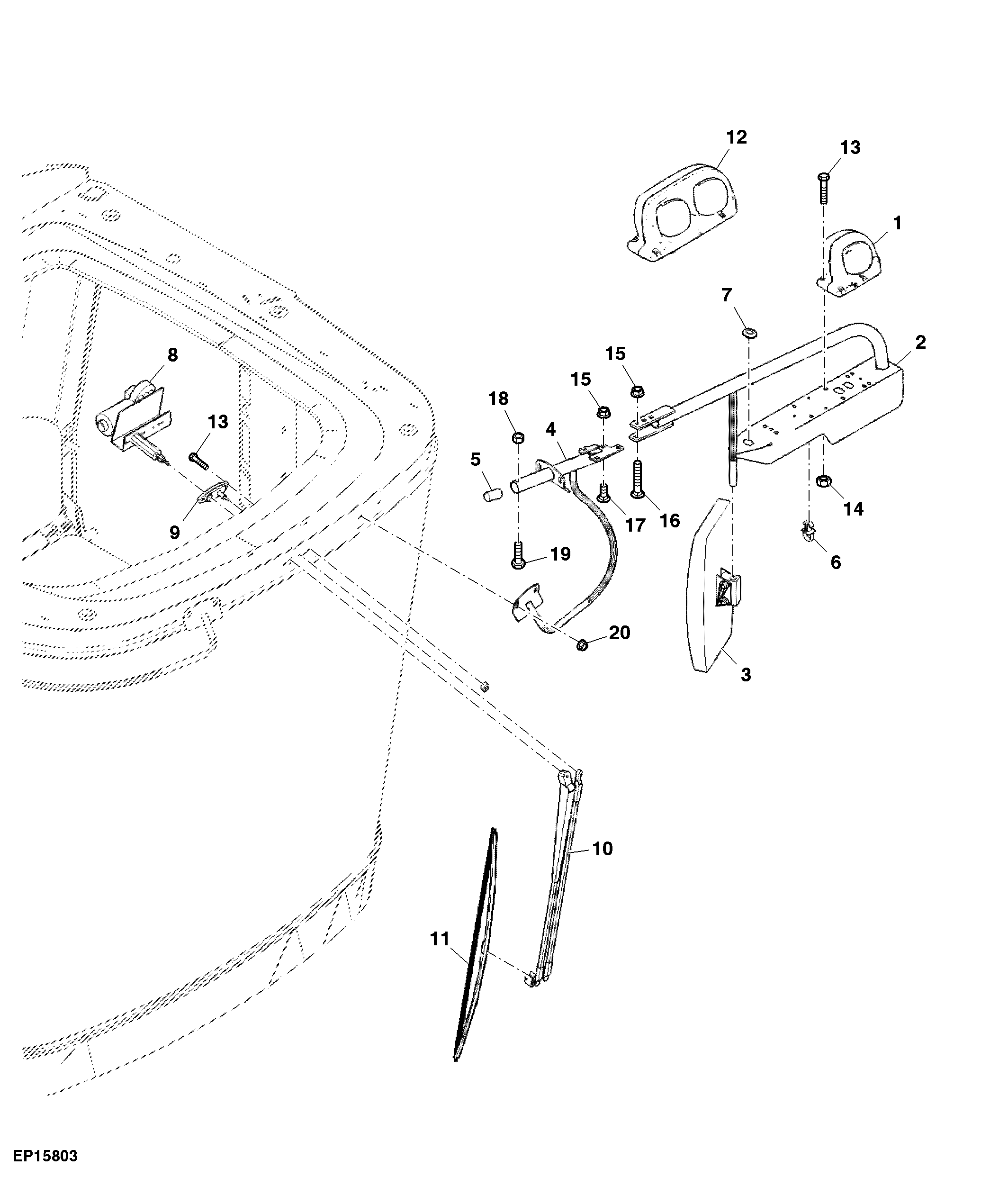 Windshield Wiper and Outer Rear View Mirror