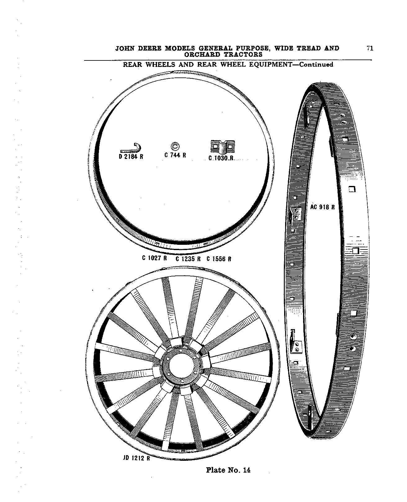 Rear Wheels (Continued)