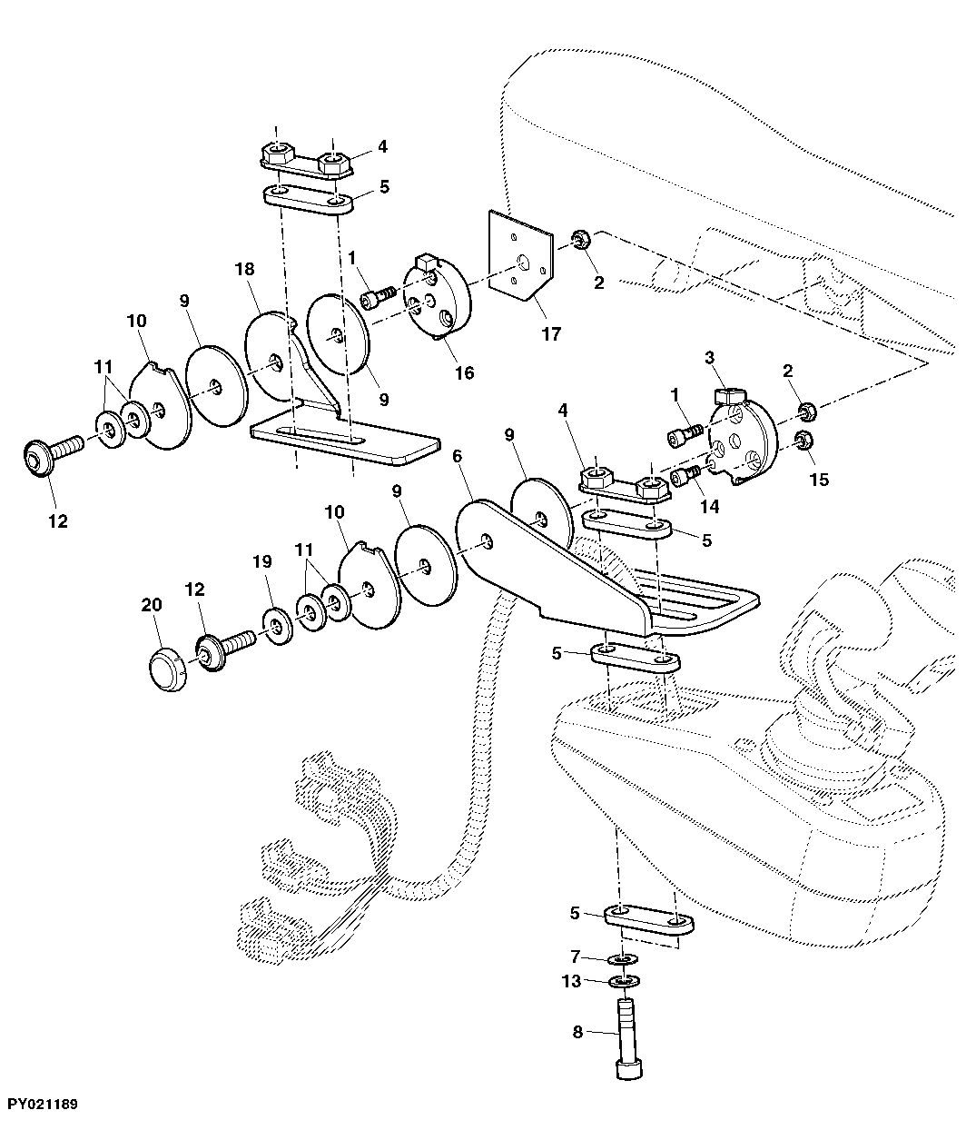 ATTACHING PARTS MULTI-FUNCTION LEVER, ARMREST INTEGRATED
