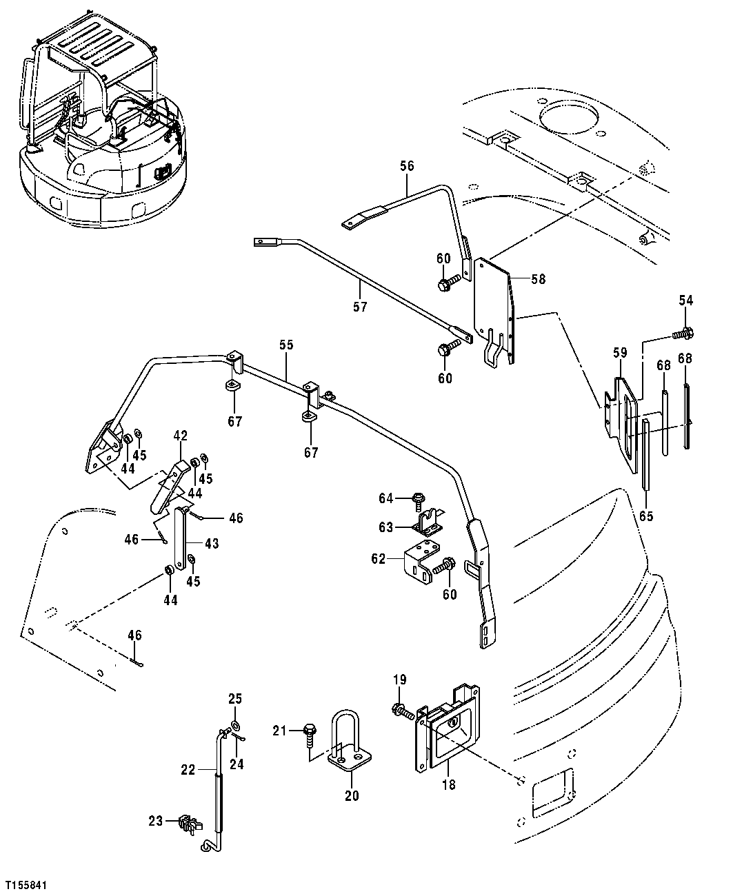 COVER FRAME (RIGHT UPPER AND REAR UPPER FRAME AND LATCHES)