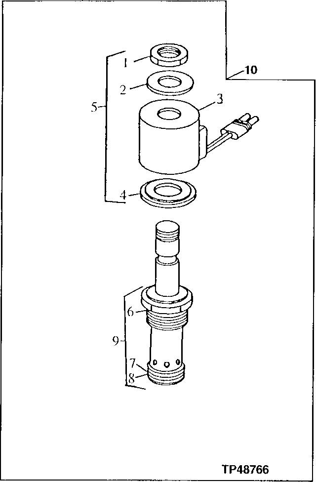 SADDLE LOCKING PIN SOLENOID VALVE (538883 - )