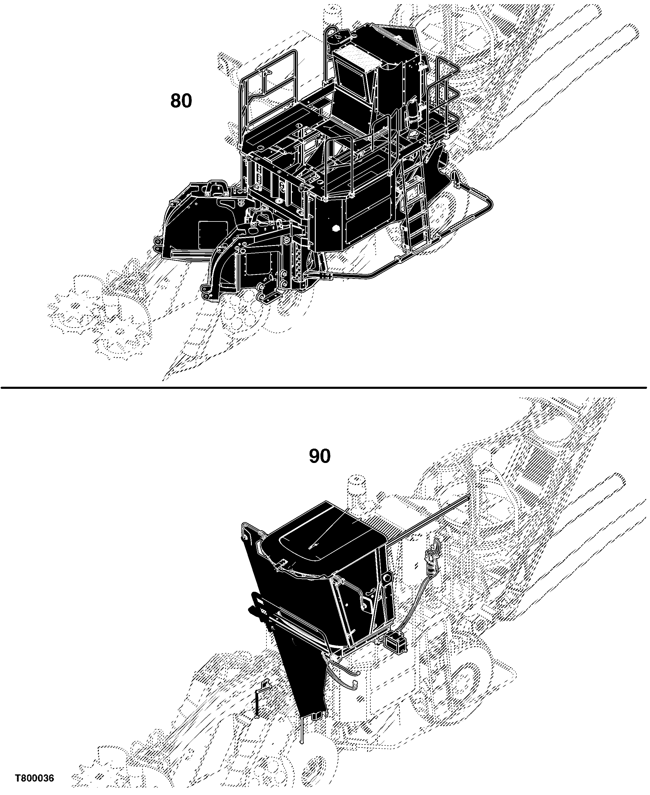 CH330 Sugarcane Harvester (Engine 6068HT802)(s.n. 200000- ) China Edition
