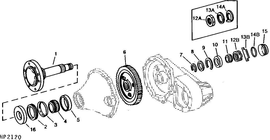 FINAL DRIVE AXLE, GEAR, AND BEARINGS - SIDEHILL