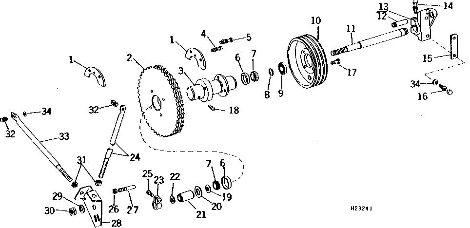 SLOW SPEED CYLINDER DRIVE INTERMEDIATE SHAFT