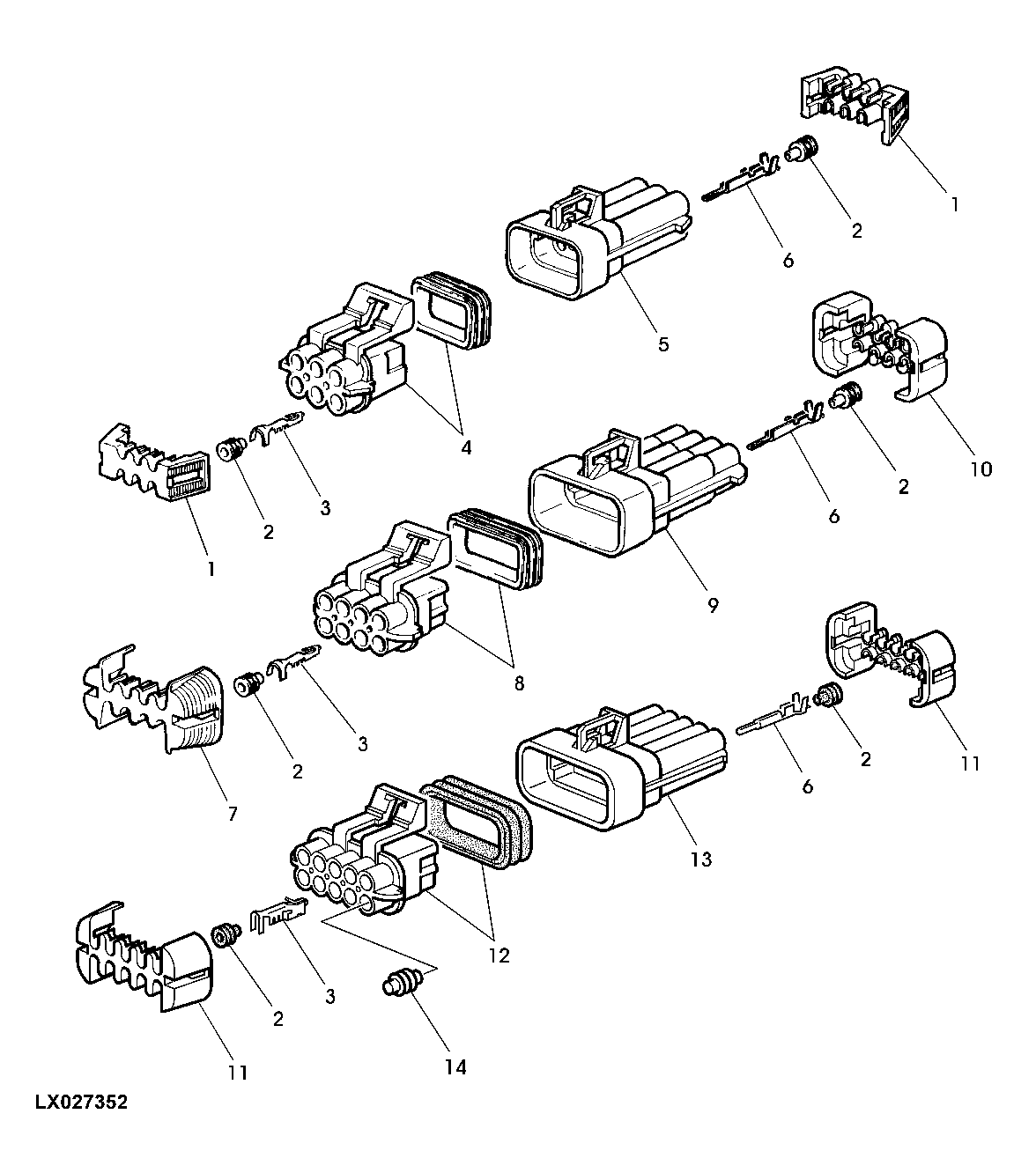 CONNECTORS 6-, 8- OR 10-TERMINAL (METRI PACK)