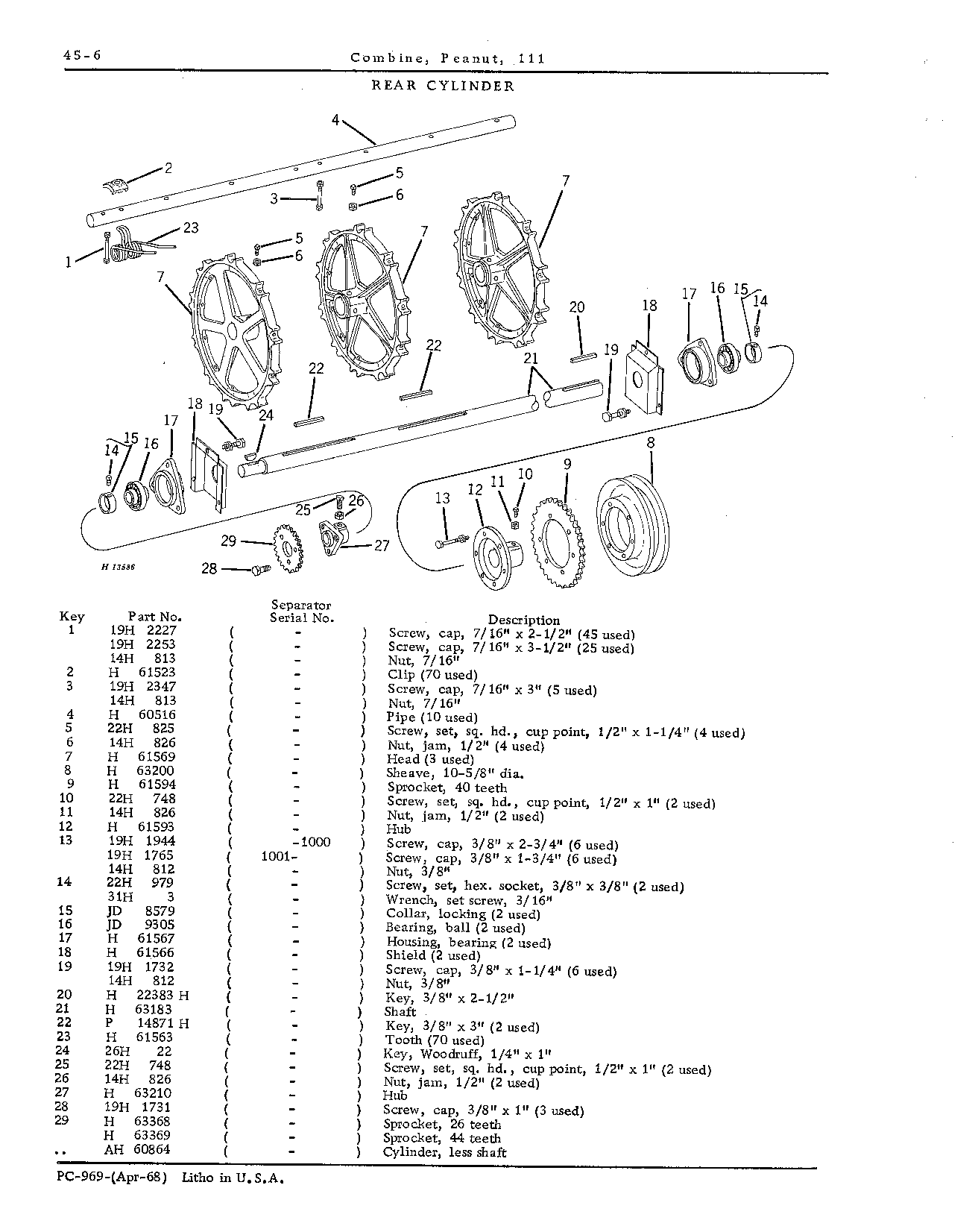 Cylinder: Rear