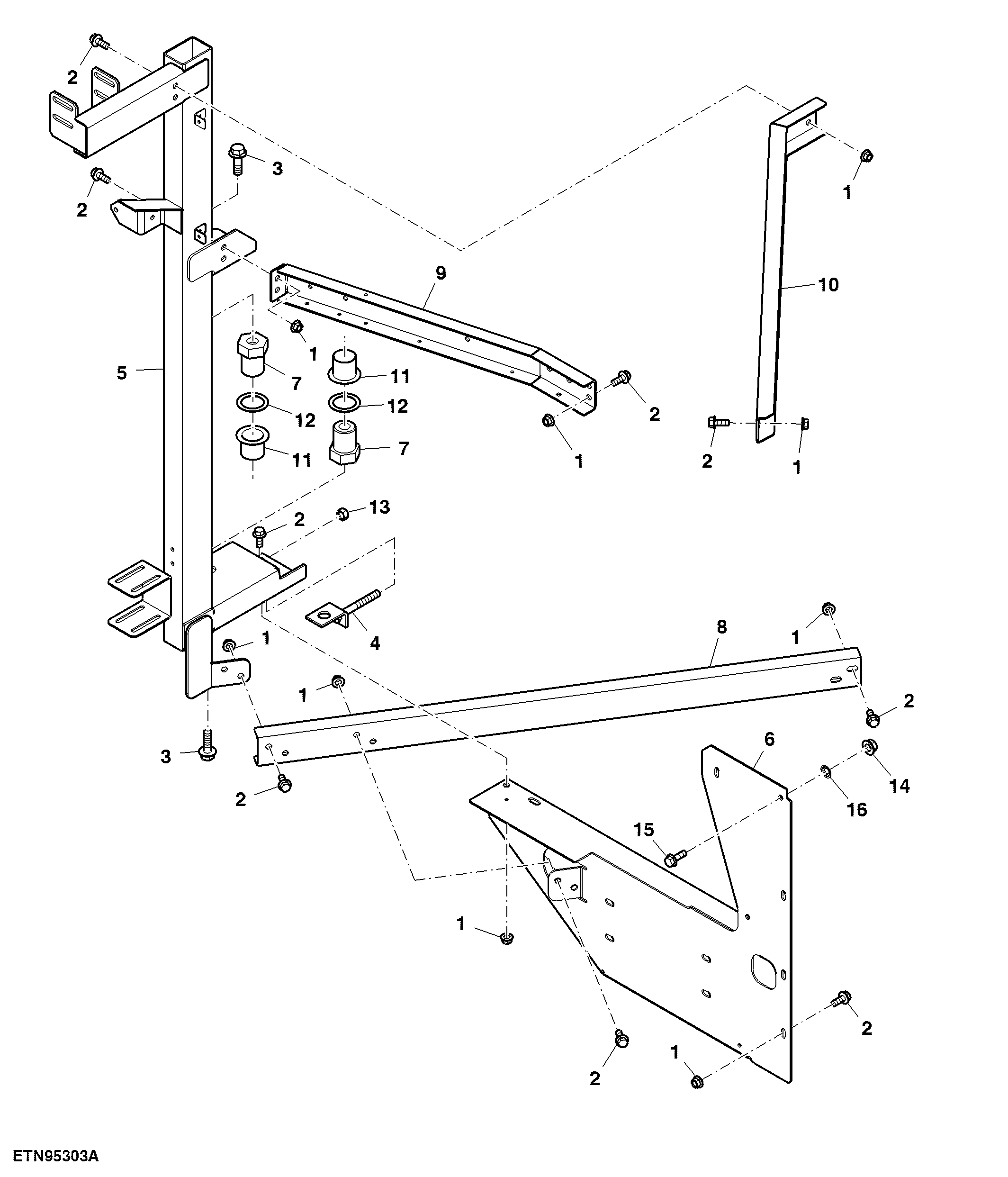Styling, Flagpole Supports, Closed Center Hydraulics, RH