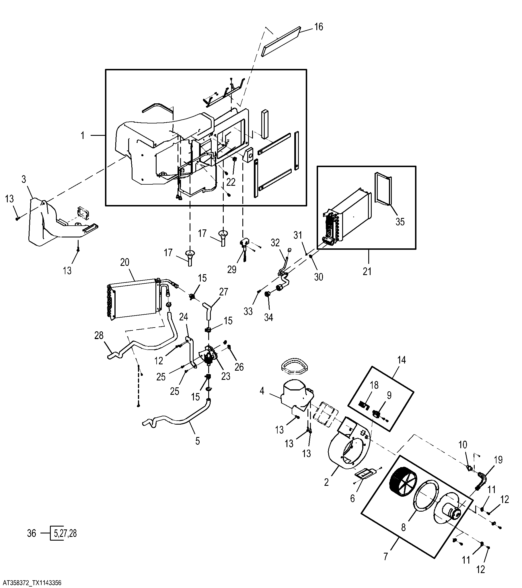 Air Conditioning and Heater Module Components (649452 - )