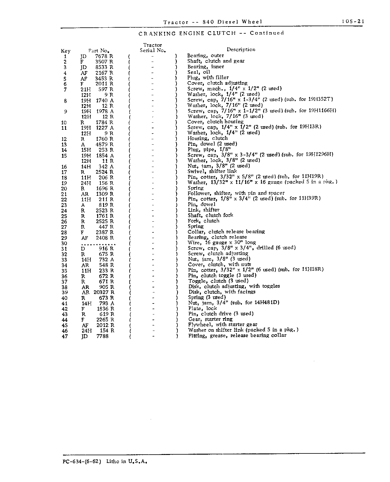 Cranking Engine (Continued)