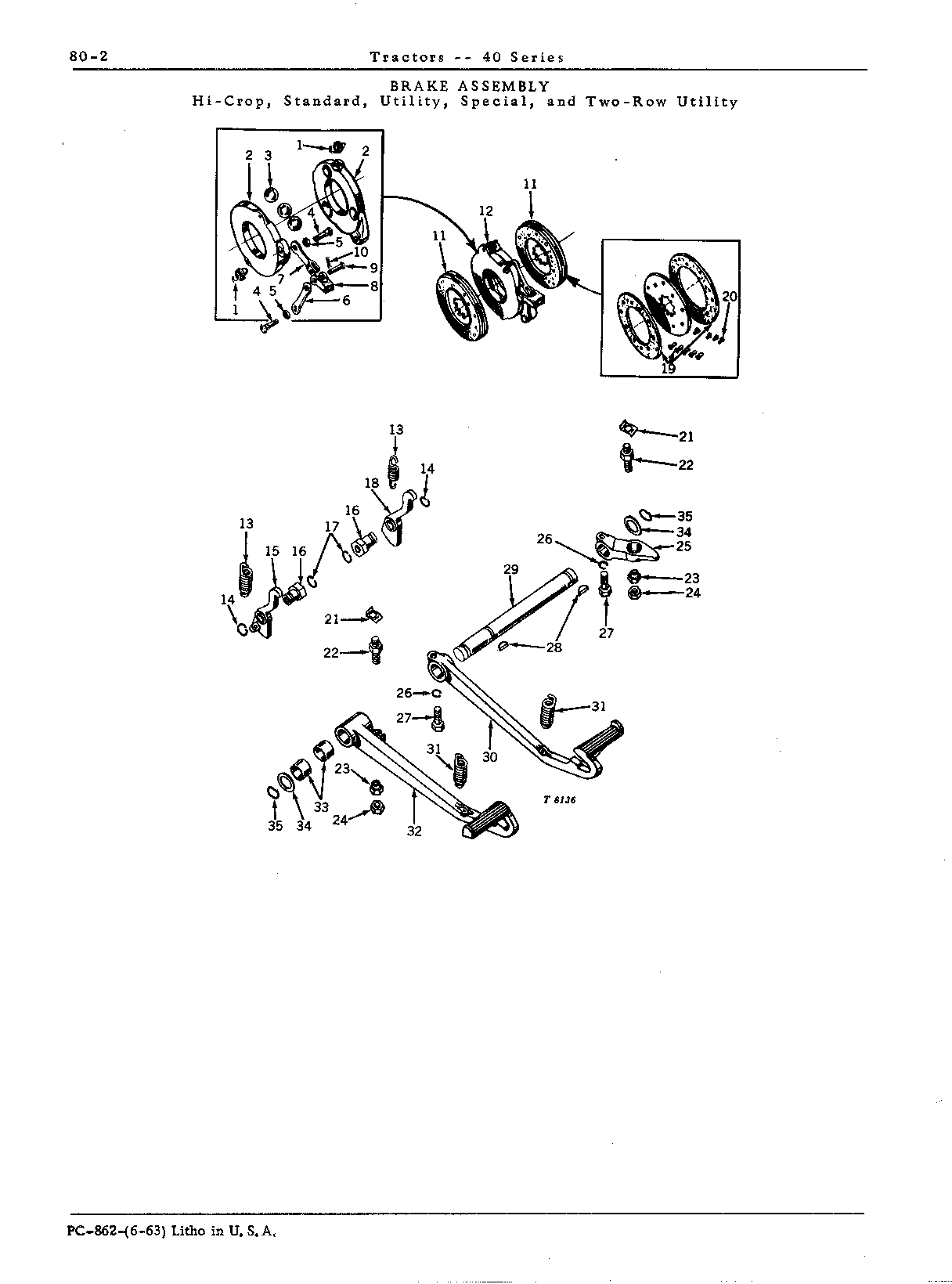 Brake assembly (H, S, U, V, W)