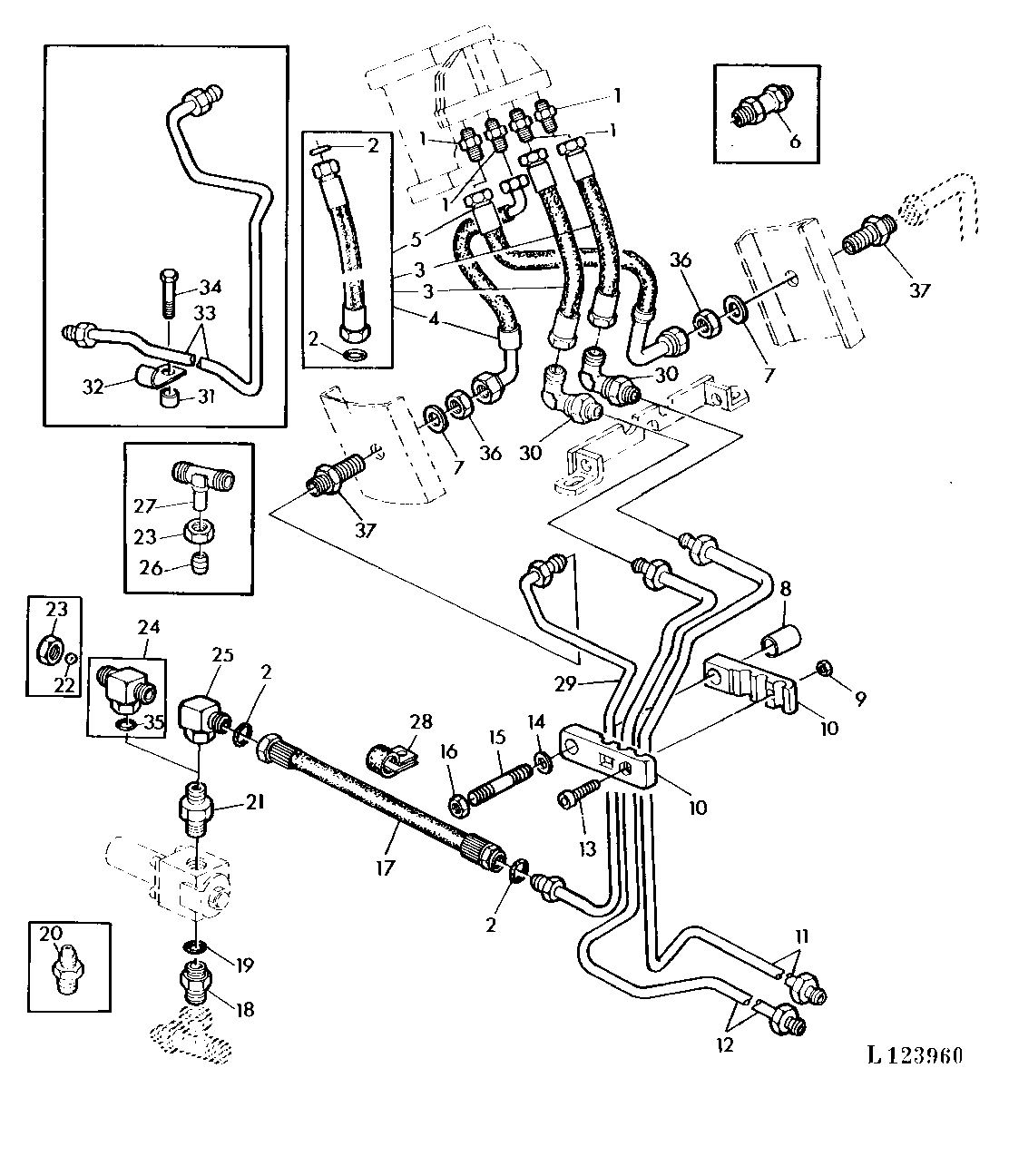 HYDR. STEERING (WITH ONE DOUBLE ACTING CYLINDER)