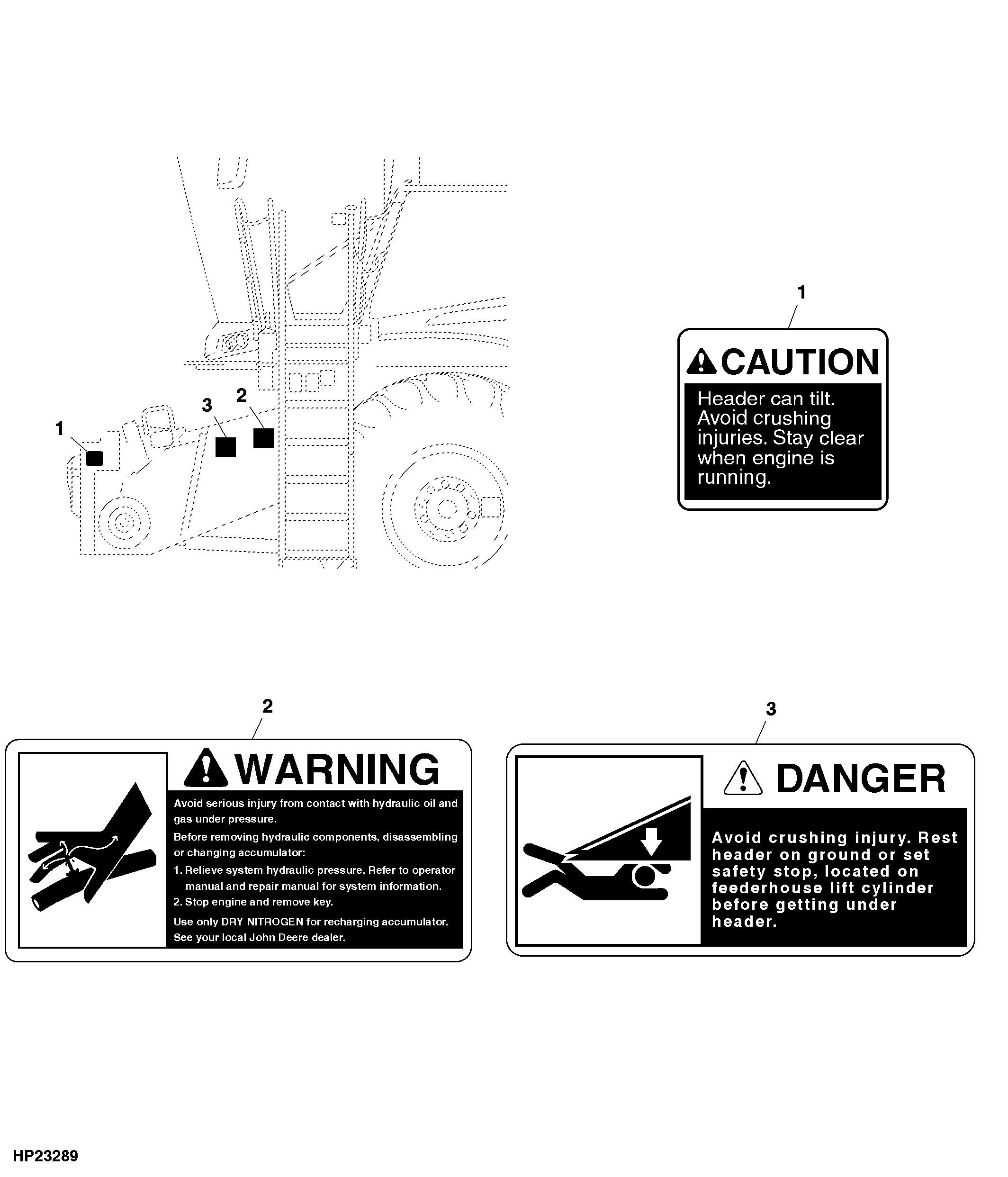 Feeder House Decals, LH