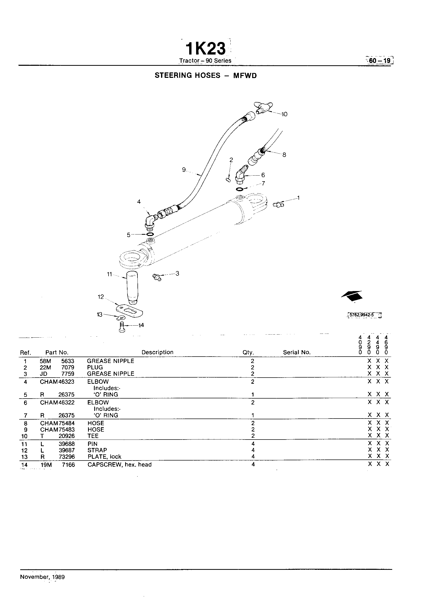 Steering and Brakes Steering Hoses - MFWD