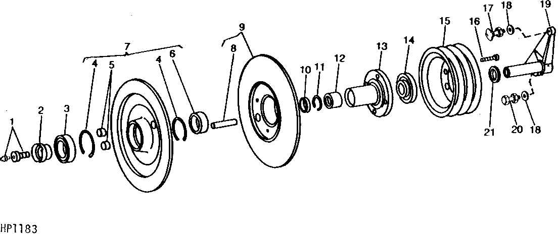 Lower Countershaft And Sheaves For Platform And Feeder House Variable Belt Drive