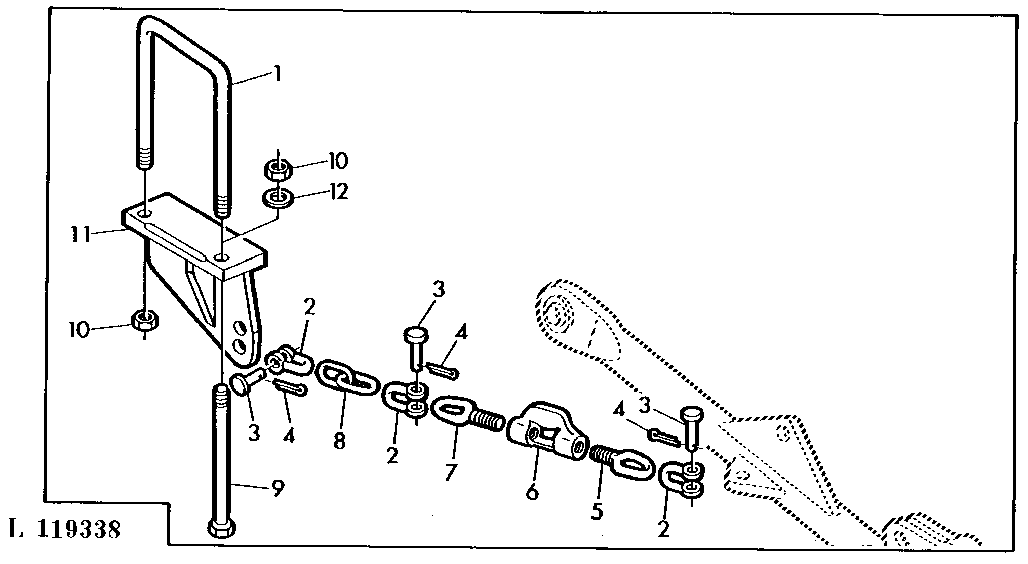 Stabilizer Chain (With Hook-Type Draft Links)