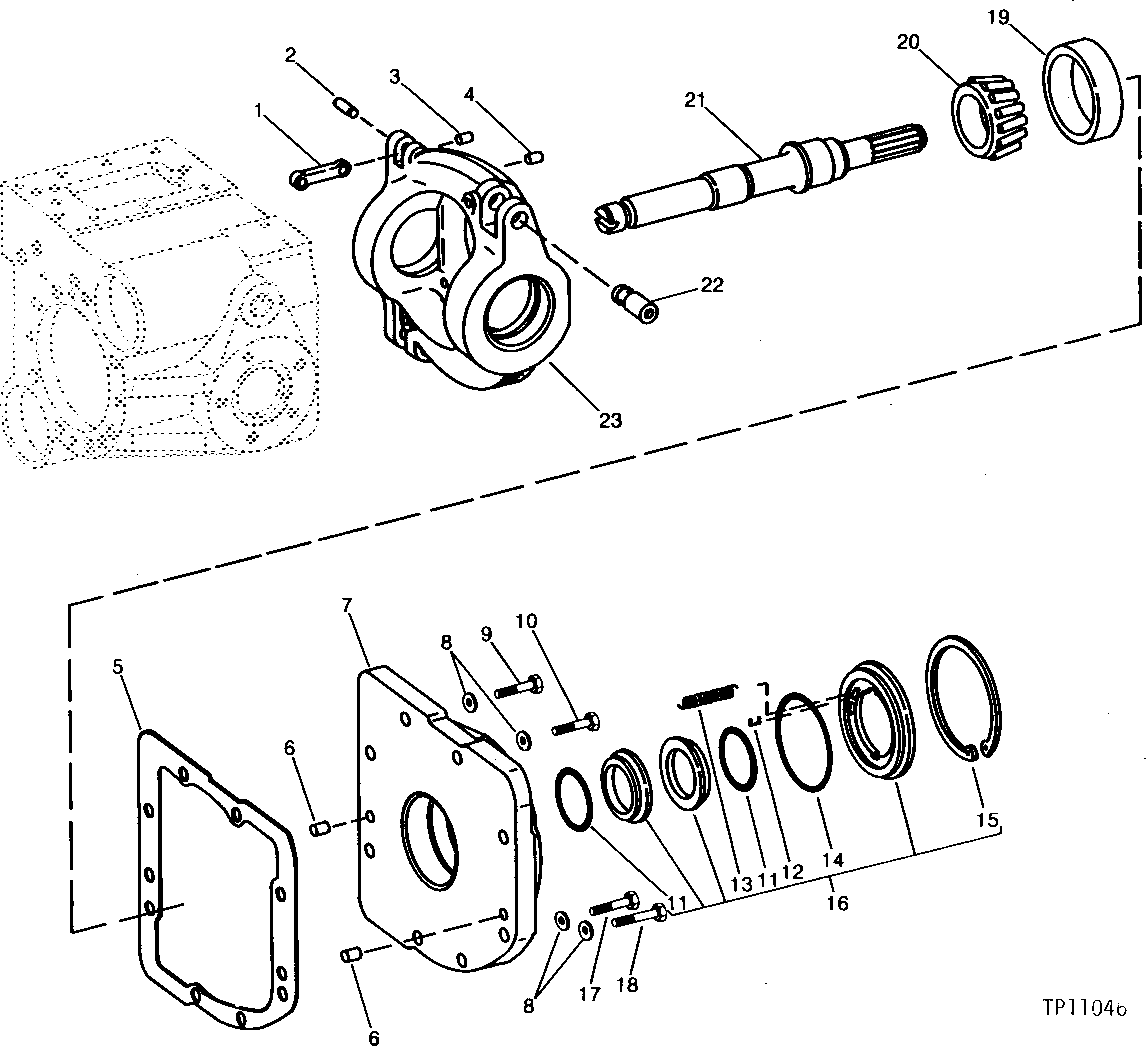Hydraulic Pump Swashplate And Front Cover (High Speed)