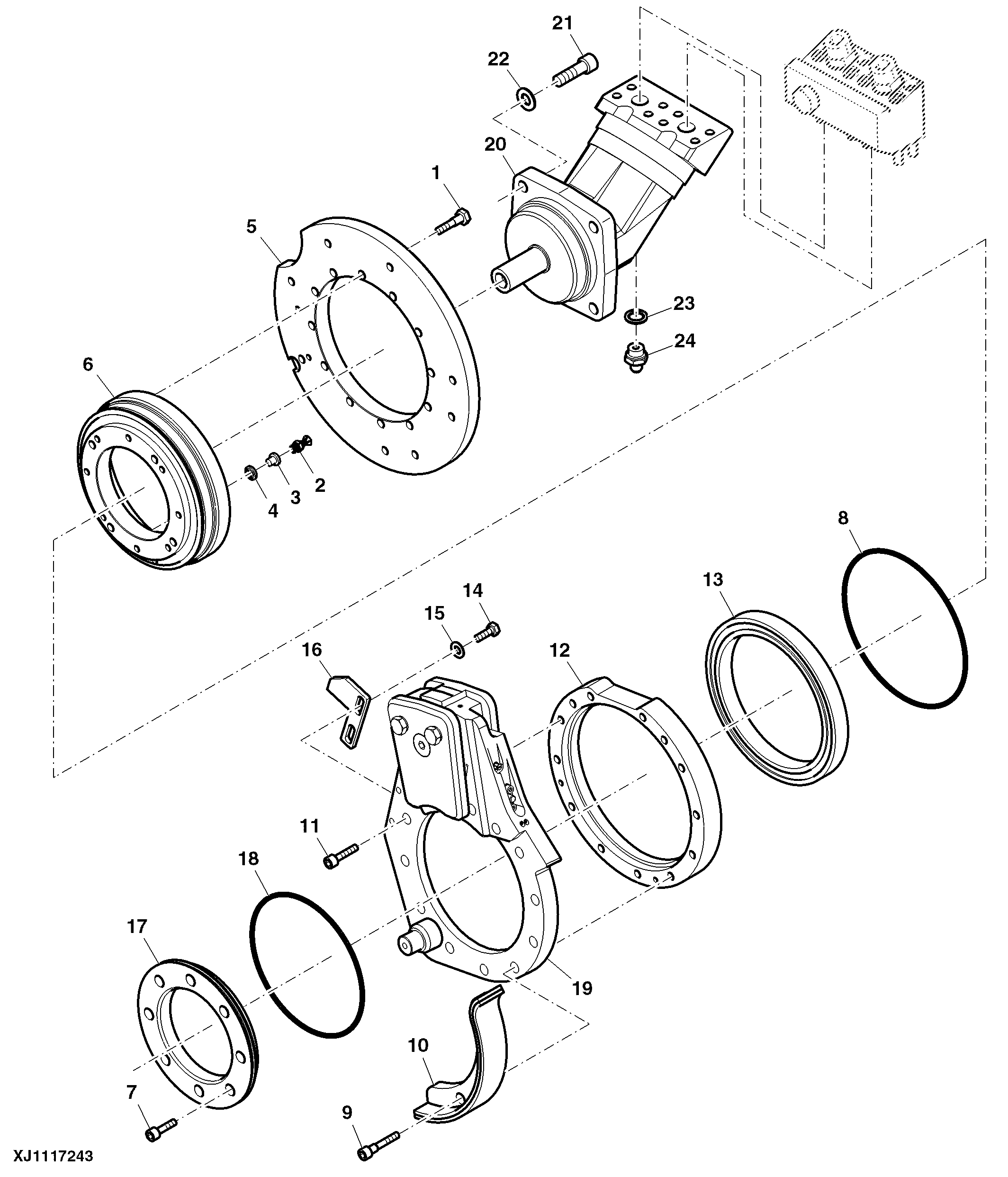 3/4 Main Saw Auto Tension Assembly ( - 000217)