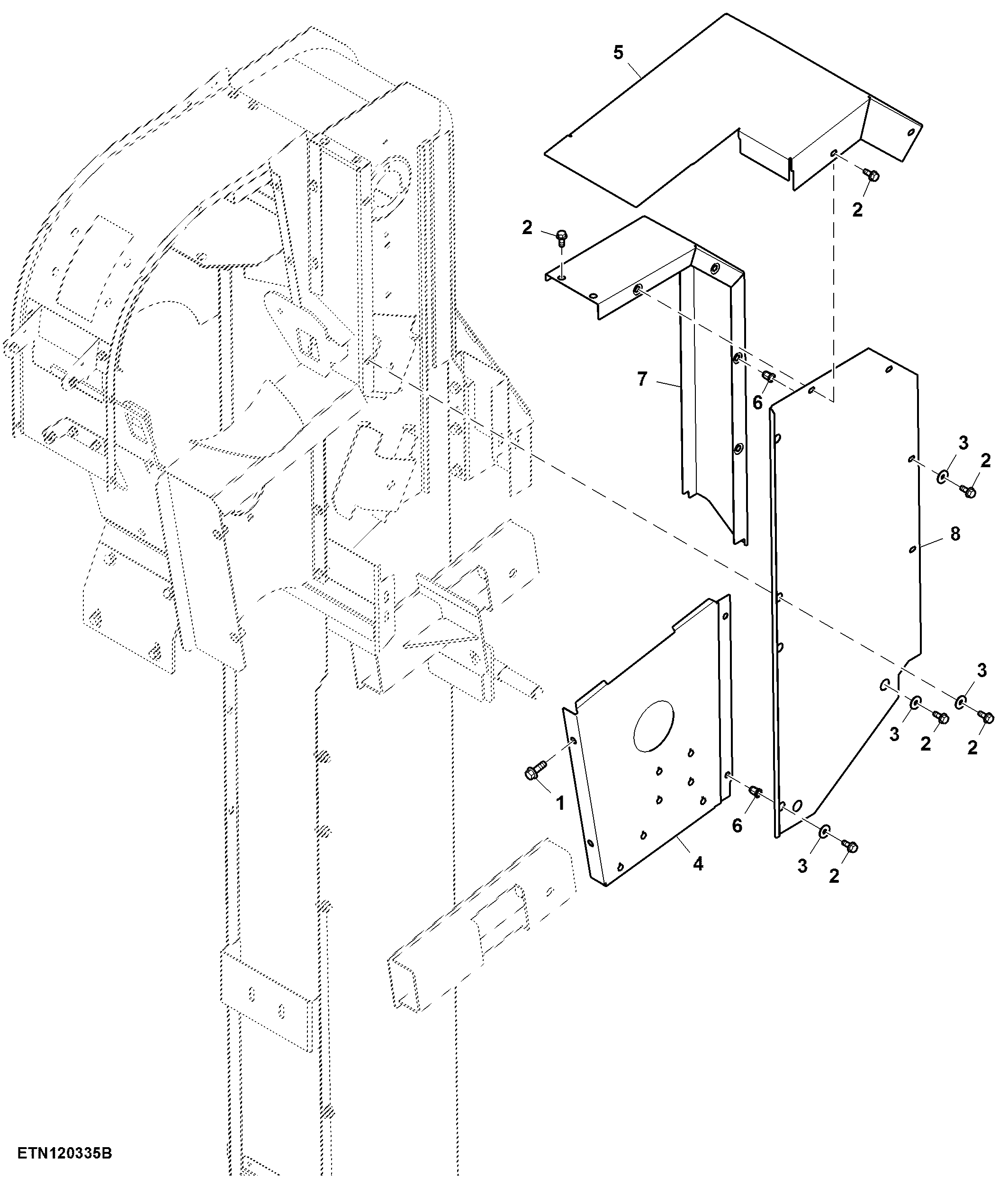 Safety Shield, Grain Elevator W/O Slip Clutch