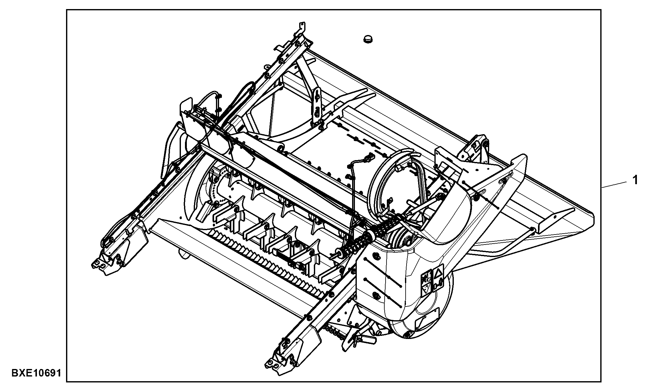 Straw Chopper Less Power Cast, Attachment