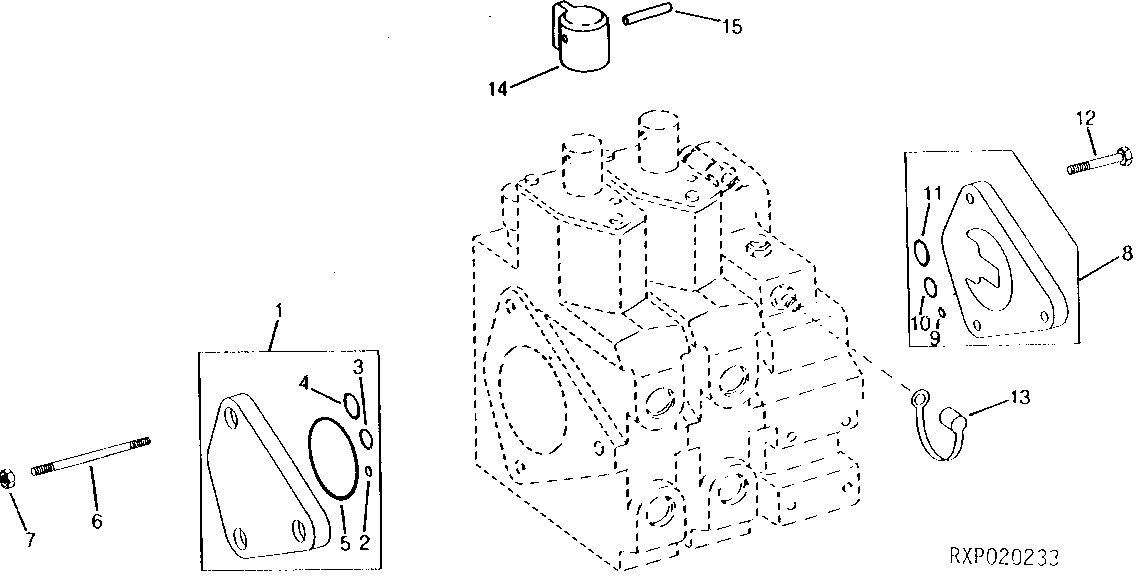 END COVERS (DUAL SELECTIVE CONTROL VALVE) (W/O HITCH)