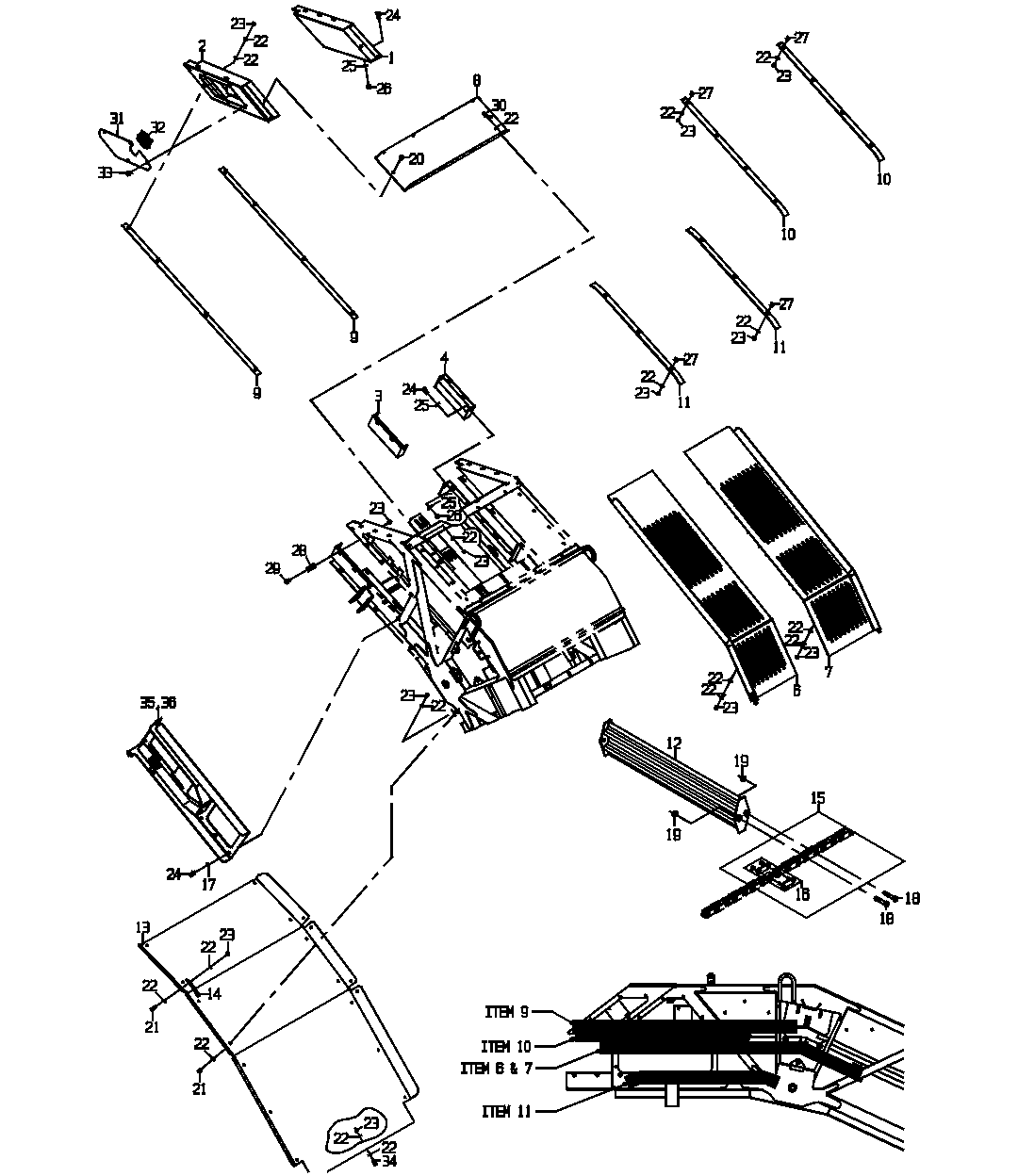 ELEVATOR GP, EXTENSION 12 INCHES (OPTION 6510)