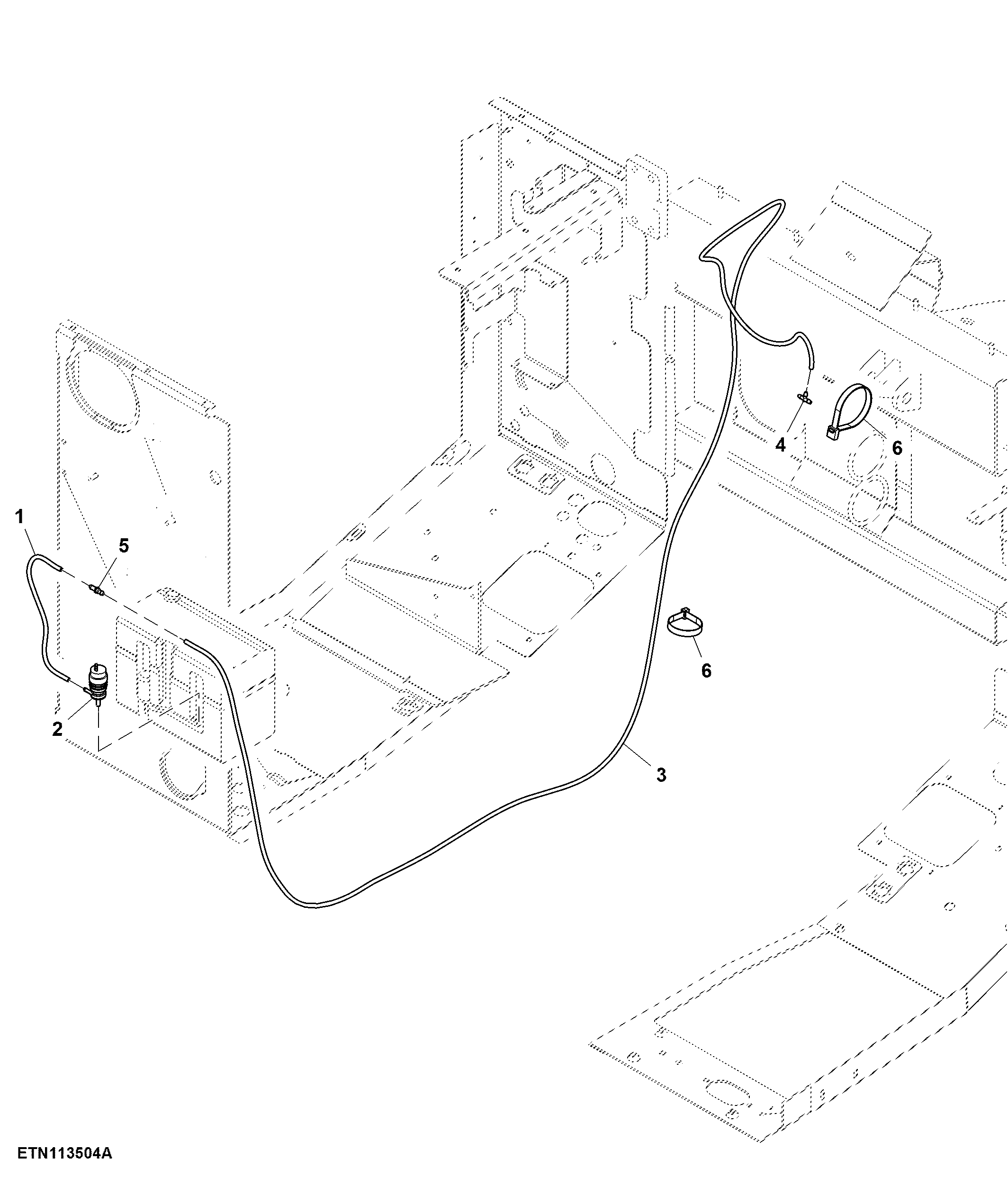 Side Windshield Washer and Fluid Supply Hose