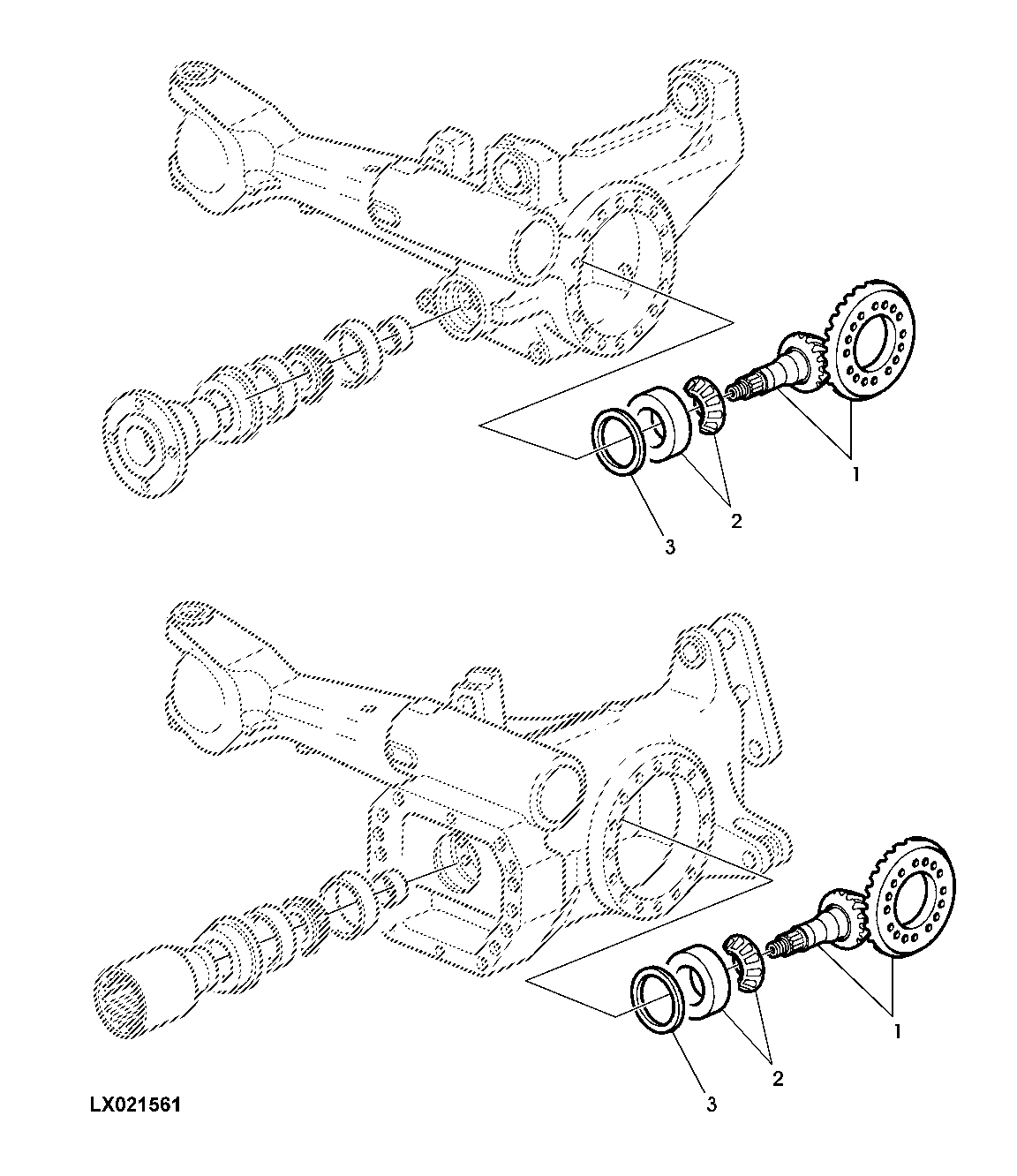 Front Wheel Drive, Bevel Gear Set (745/750)
