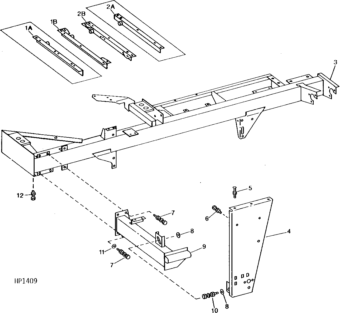 OPERATOR'S PLATFORM, LANDING, AND CHANNEL SUPPORTS