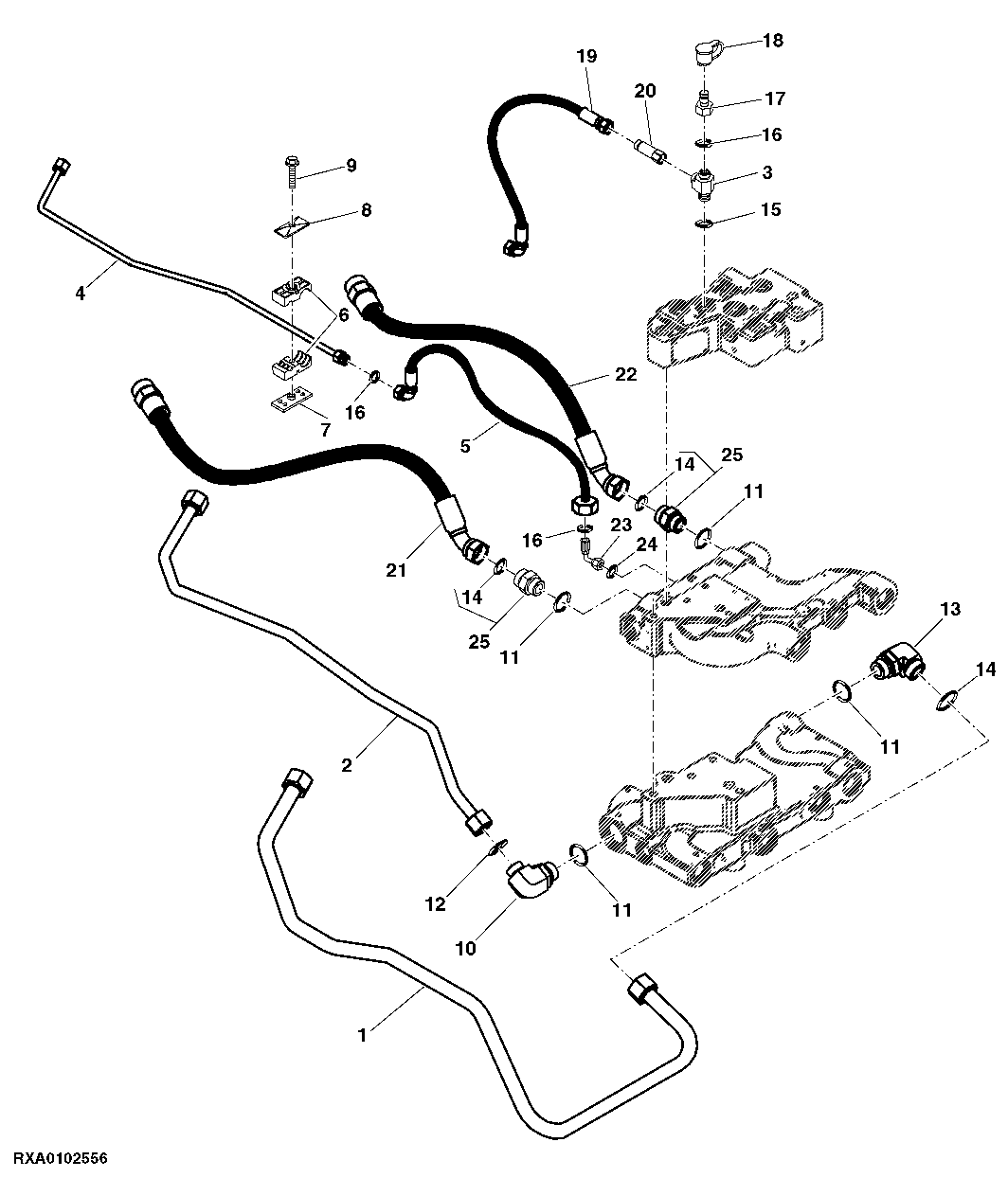 Selective Control Valve Lines (W/O Hitch) (High Flow)