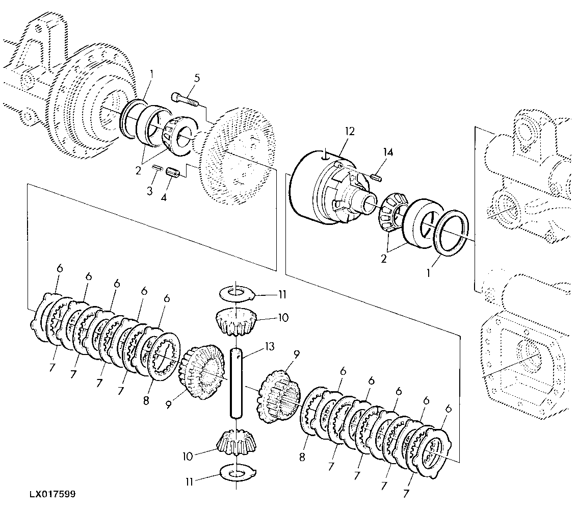 MULTIPLE DISK SELF-LOCK. DIFFERENTIAL, MFWD-AXLE
