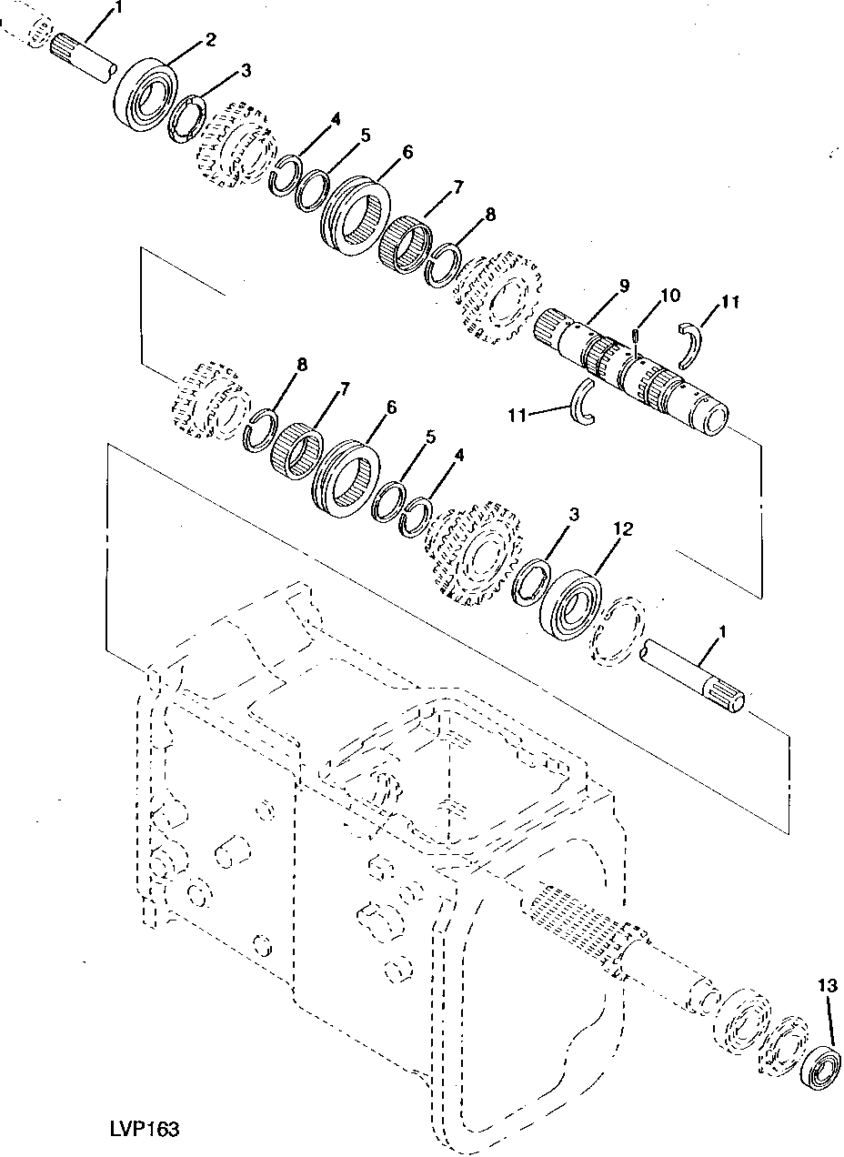Transmission Top Shaft, Collar shift Transmission