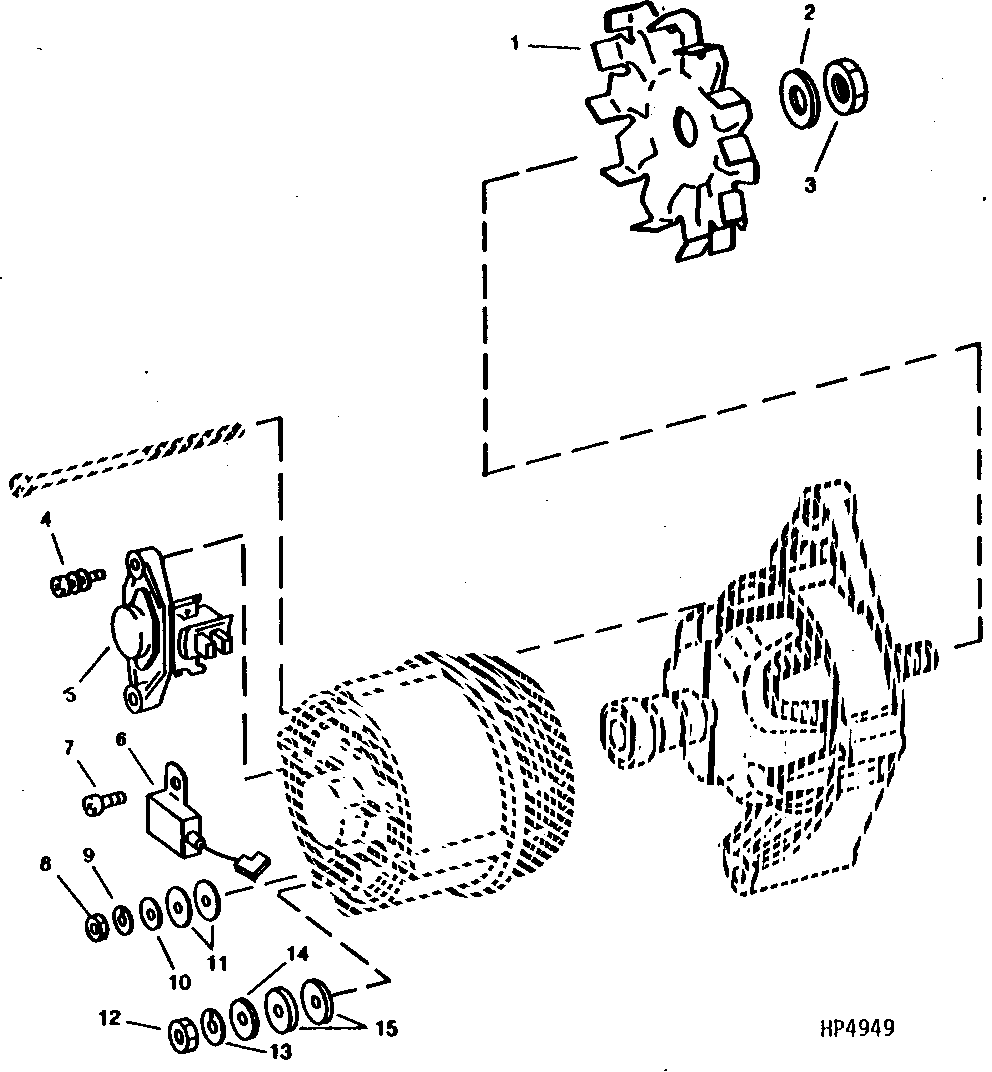 BOSCH ALTERNATOR AND VOLTAGE REGULATOR (95 AMP)