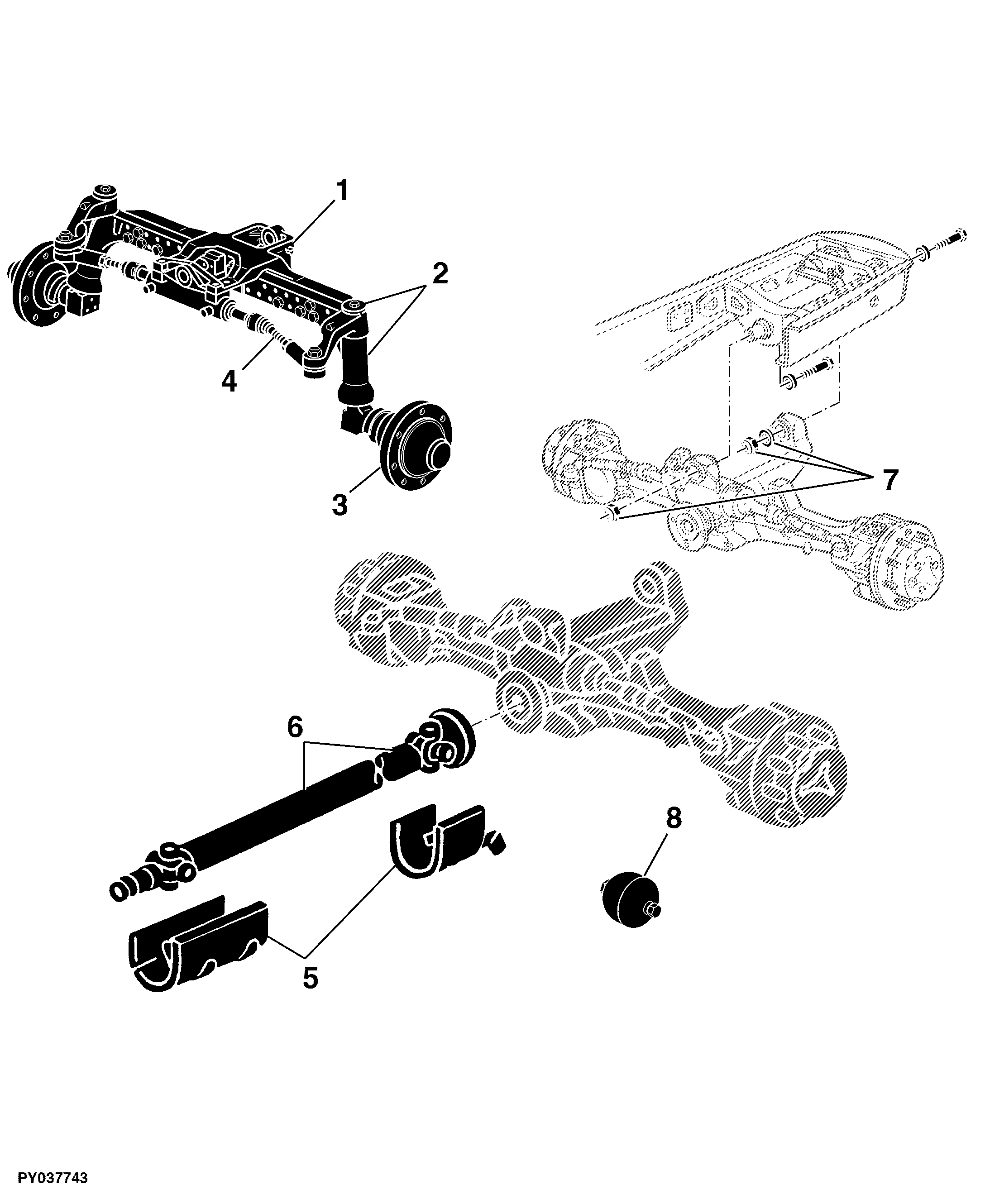 81 Accessories For MFWD Front Axles And 2WD Front Axles