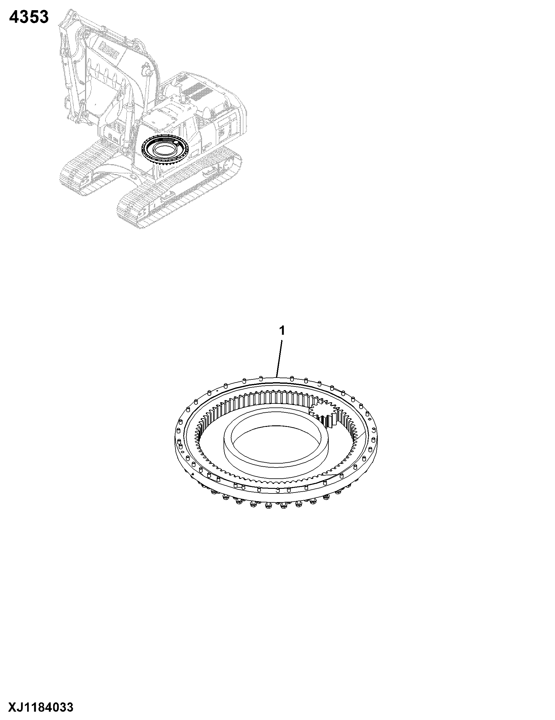 4353 Swing Bearing & Mounting