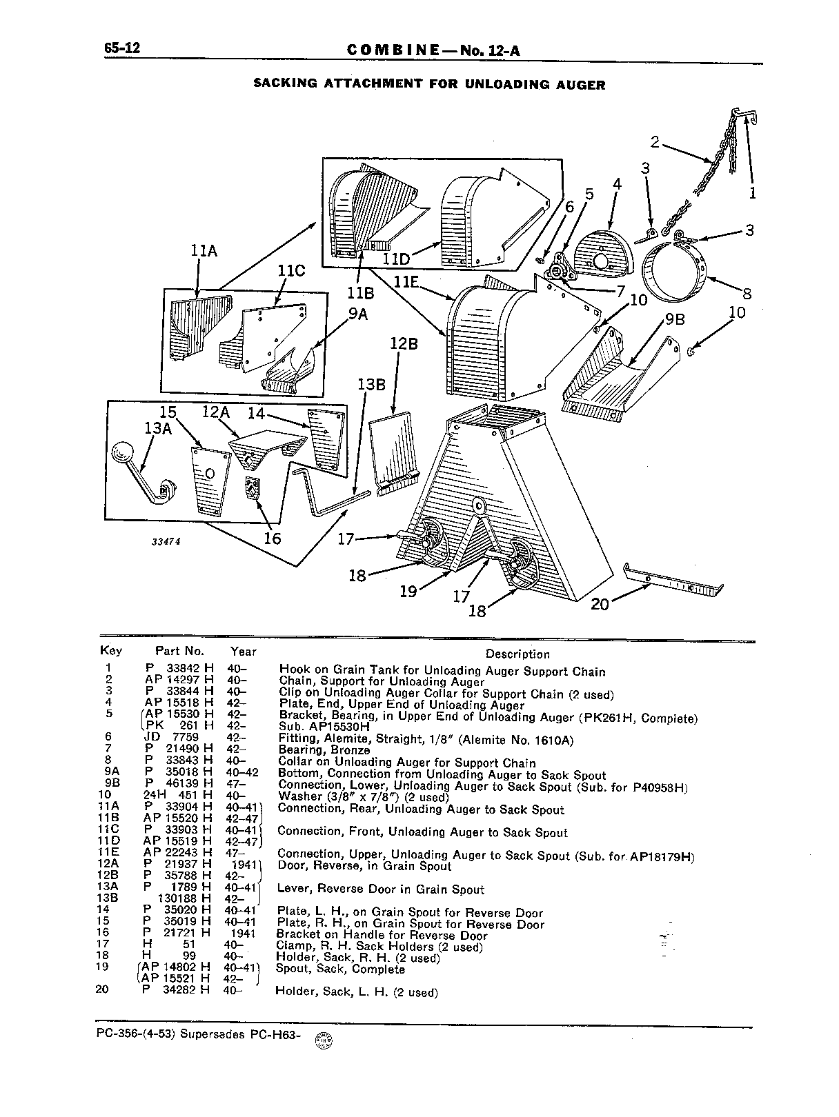 Section 65-Sacking Attachment (Continued)