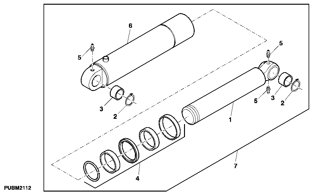 Lift Cylinder, Single Acting, 100MM ( - 003746)