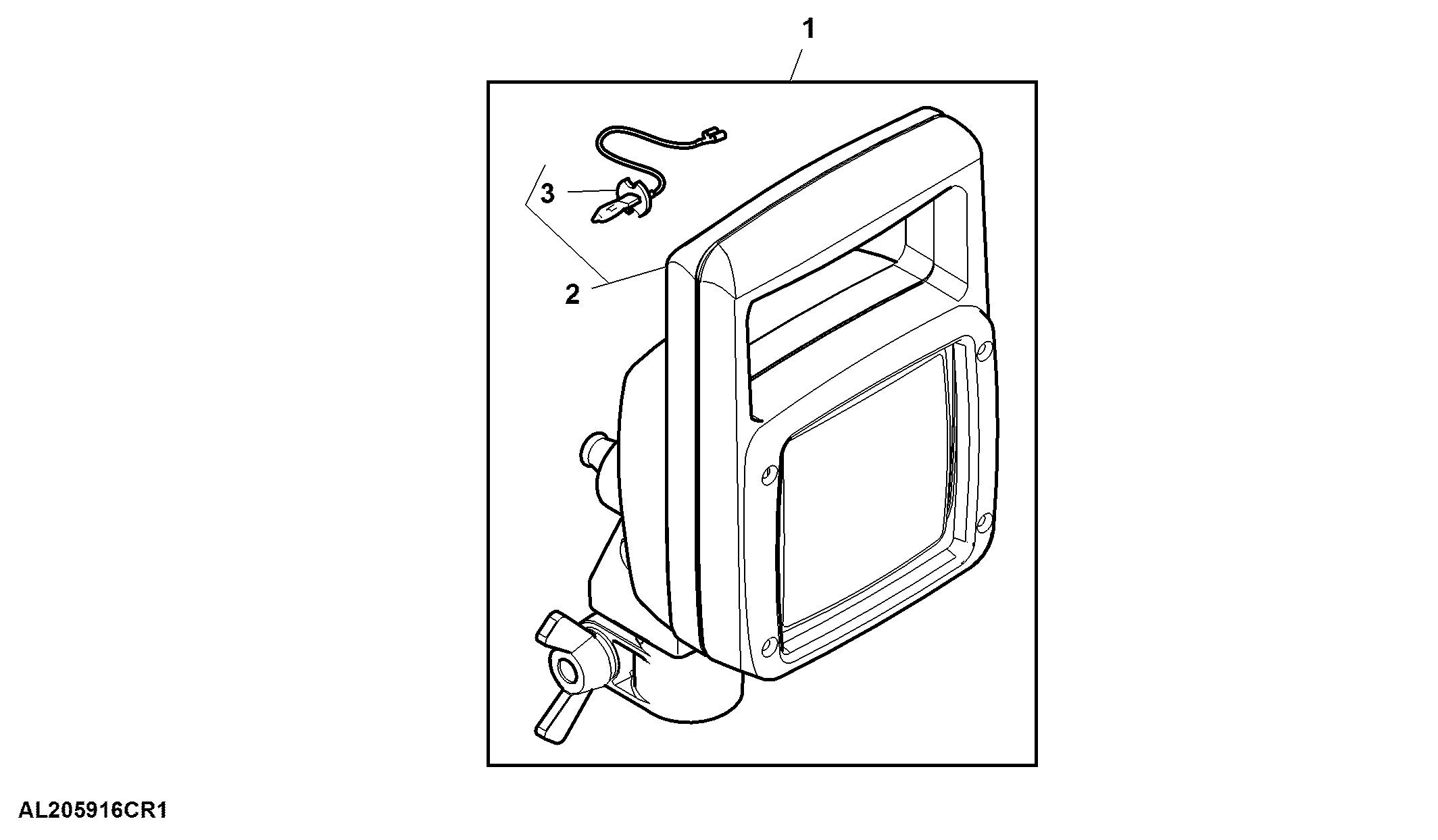 Work Light, H3, Beacon Light Bracket, Attachment