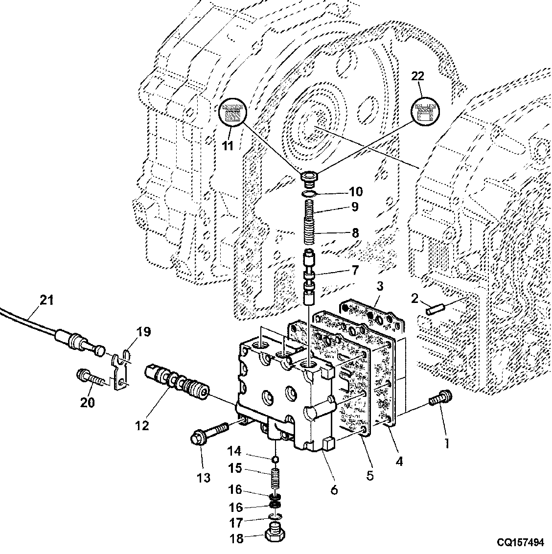 HOUSING, 4-SPEED SHIFTING (WITH MECHANICAL REVERSER CONTROL)