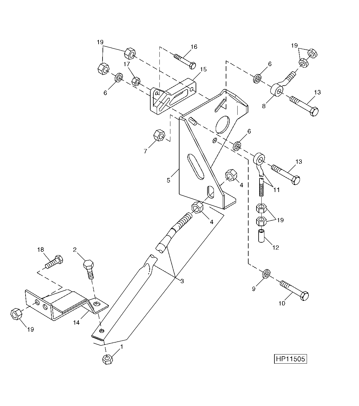 DUAL-RANGE CYLINDER DRIVE ADJUSTING BRACKET