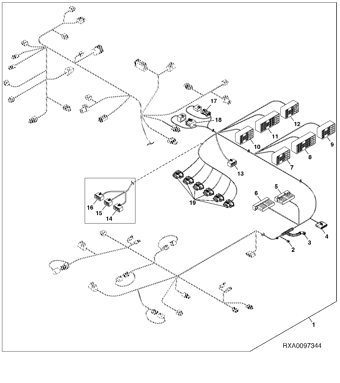 Chassis Wiring Harness Connectors Continued (3/3) (MFWD)