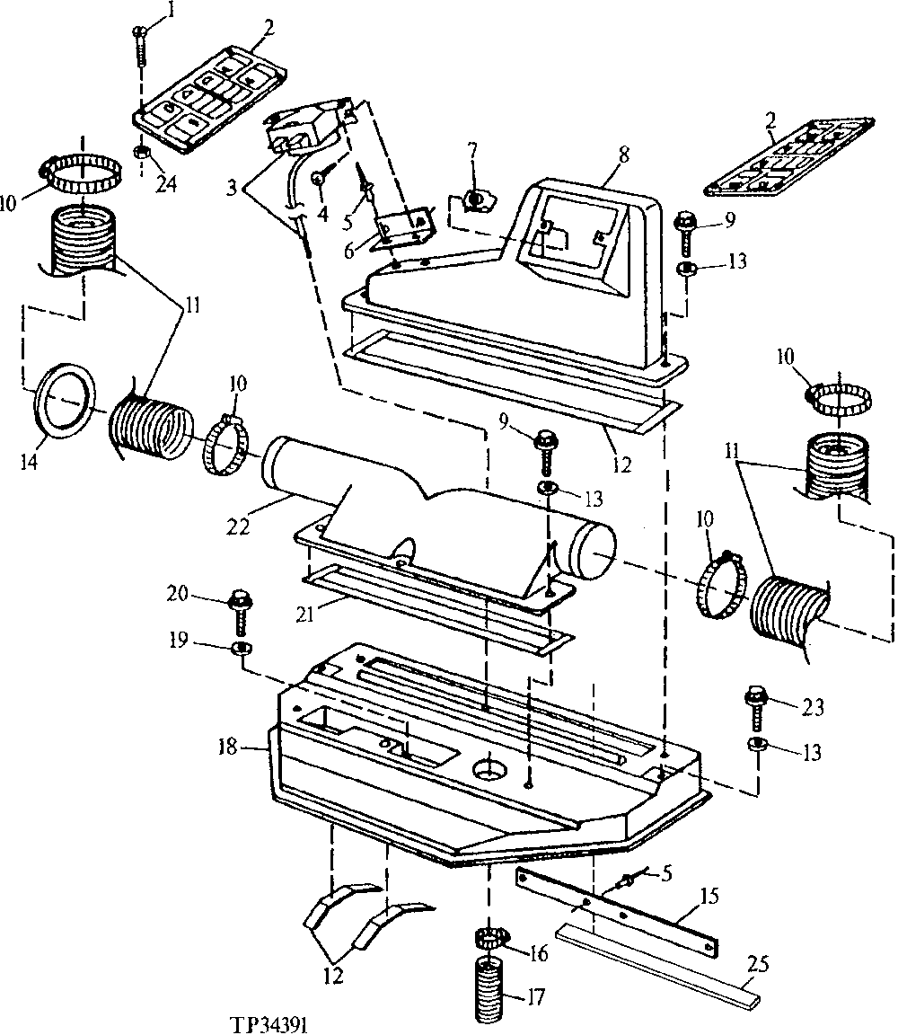 PRESSURIZER HOUSING, FREEZE CONTROL SWITCH, LOUVERS AND DUCTS ( - 547398)