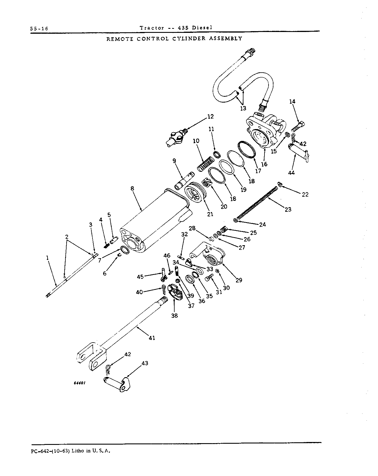 Cylinder, remote control