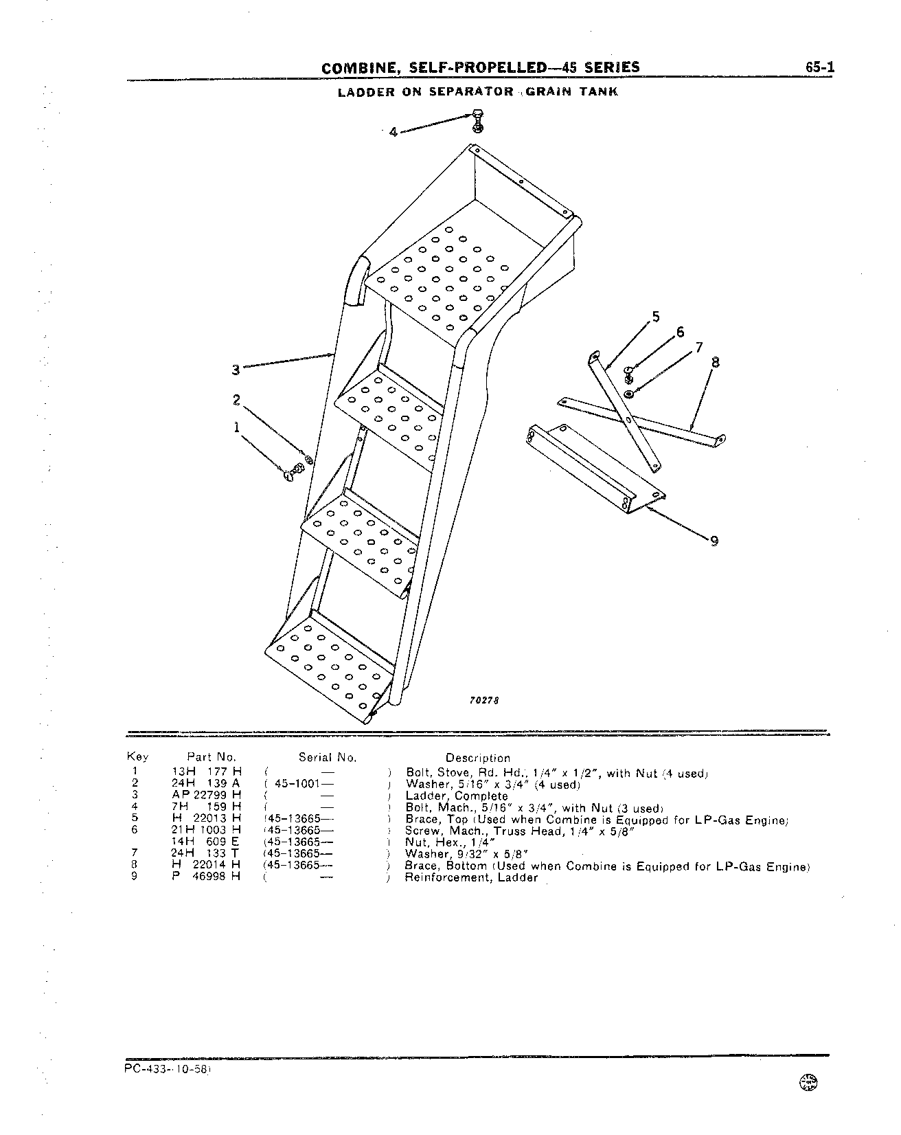 Ladder on Separator
