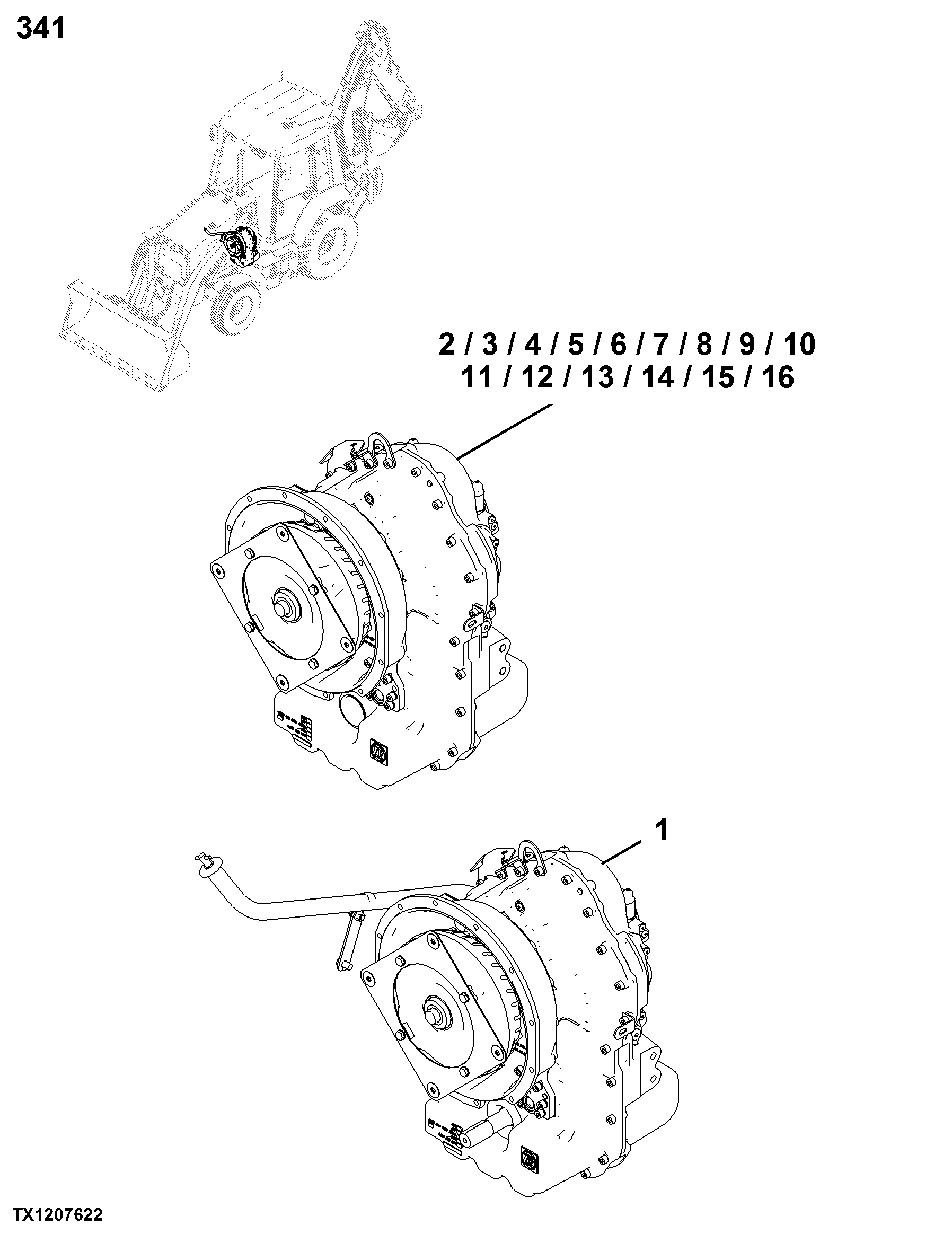 0341 Housing, Covers and Complete Transmissions