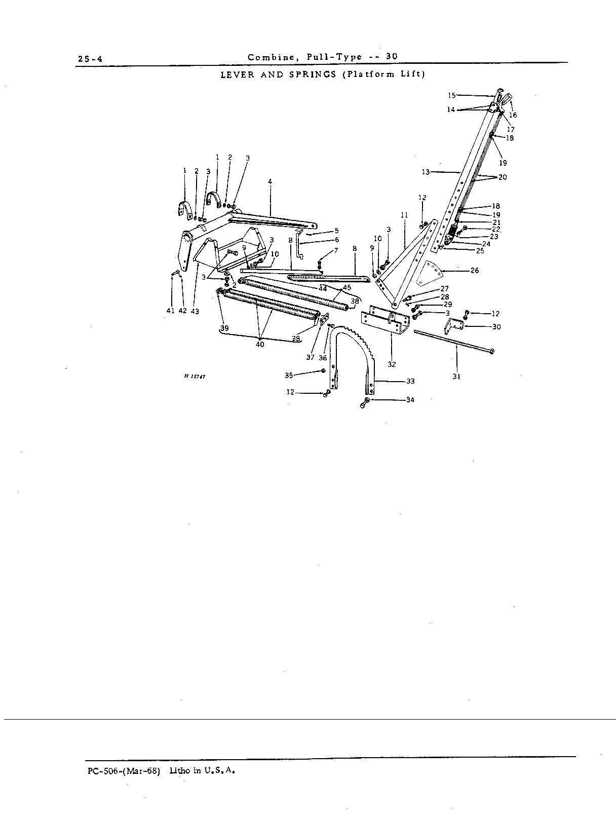 Lever, Platform Lifting and Spring
