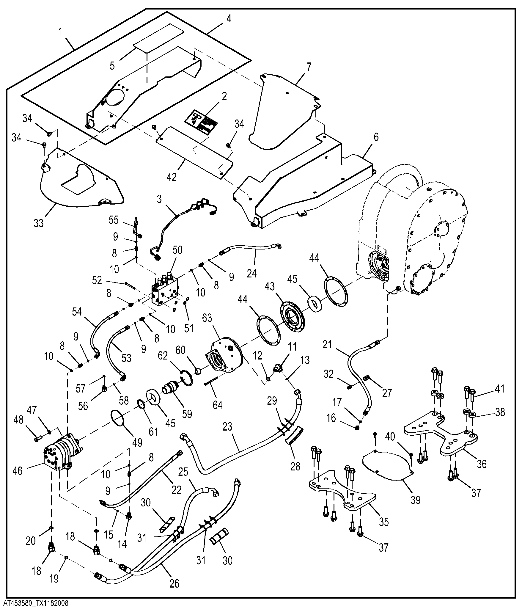 Mechanical to Hydraulic Winch Conversion Kit, 6000 Winch - Single Function