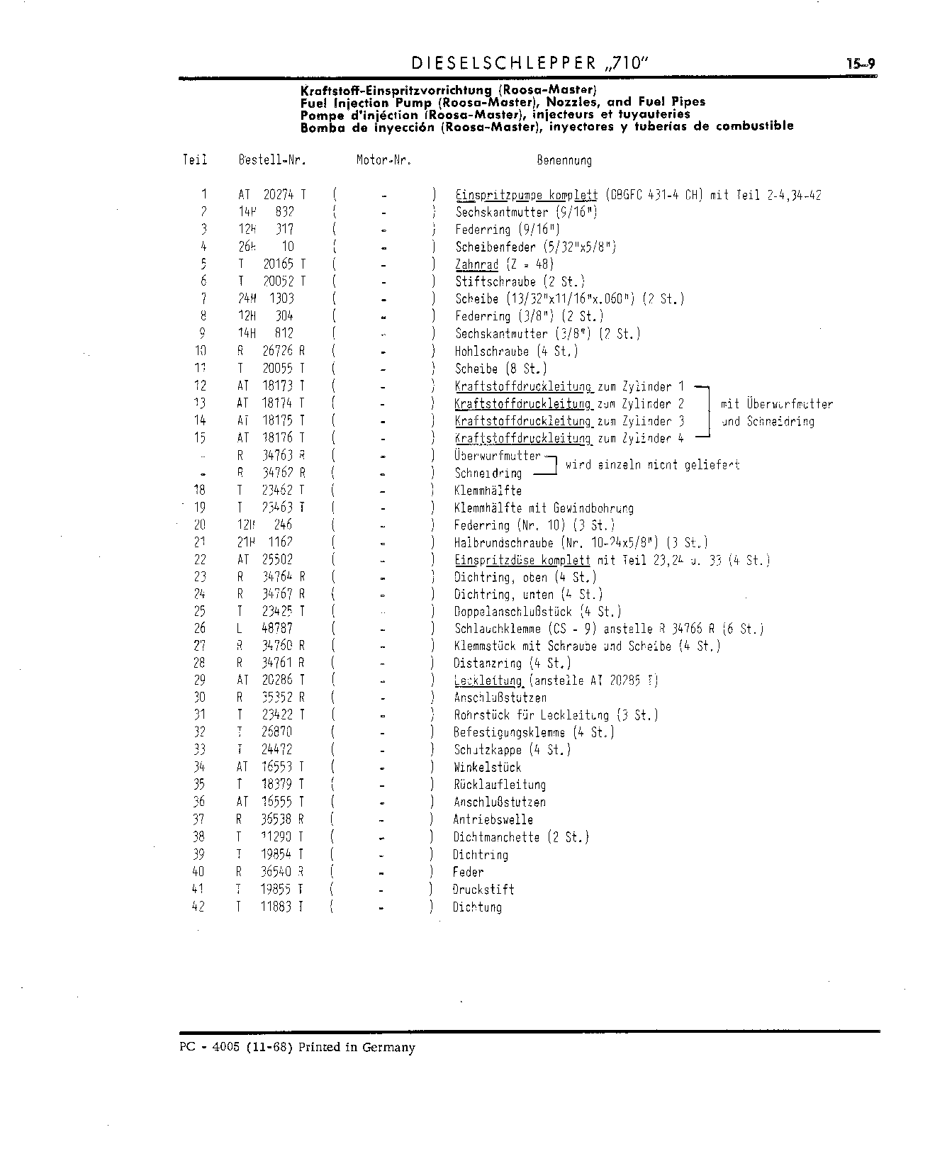 Fuel Injection Pump (Continued)